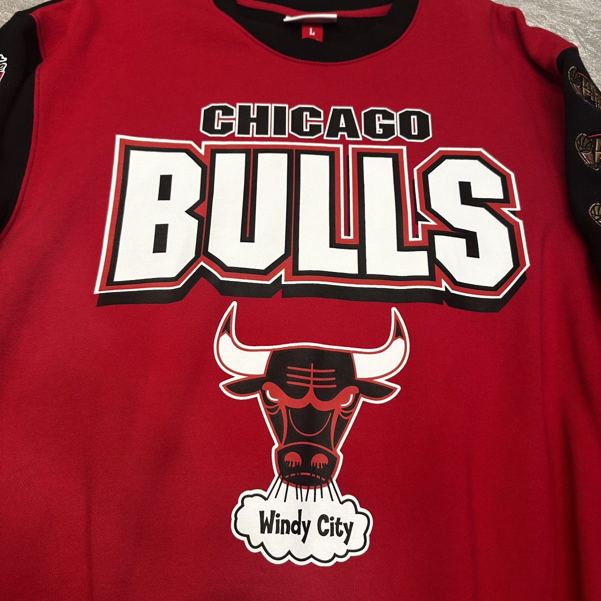 Mitchell & Ness × NBA Mitchell & Ness Hardwood Classics Chicago Bulls Sweatshirt Size US L / EU 52-54 / 3 - 2 Thumbnail
