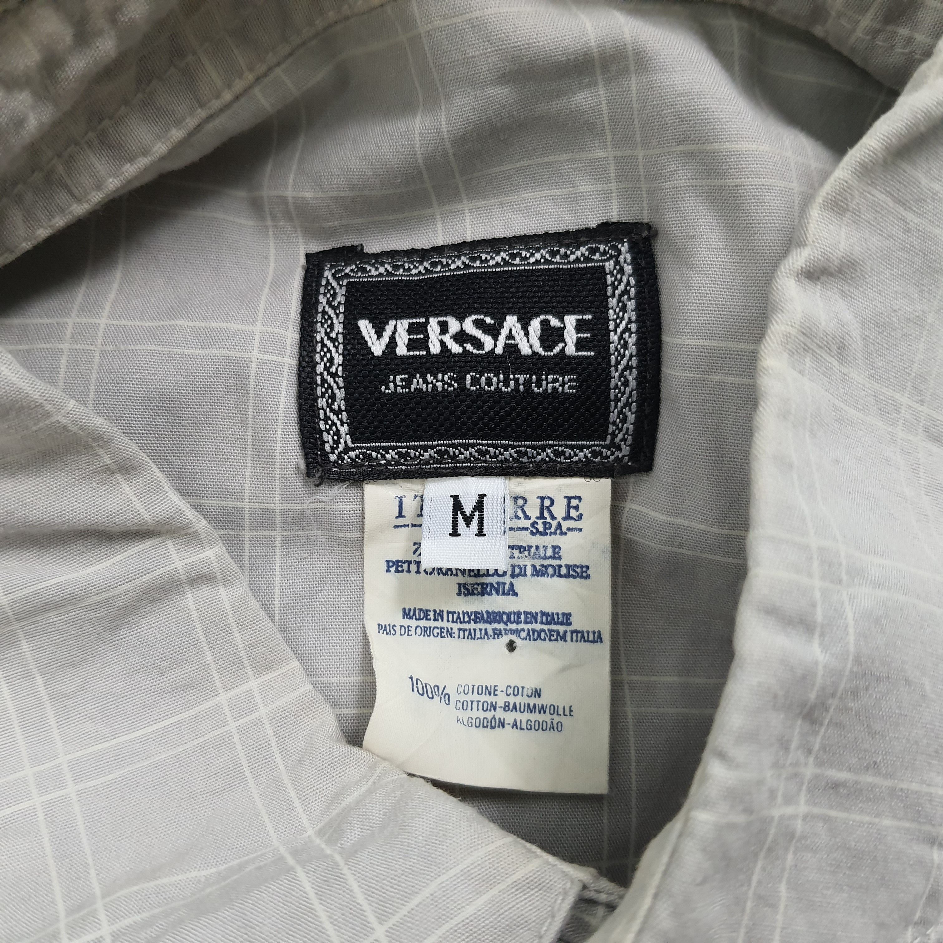Versace Jeans Couture × Vintage Vintage VERSACE Jeans Couture Shirt Size US XL / EU 56 / 4 - 4 Thumbnail