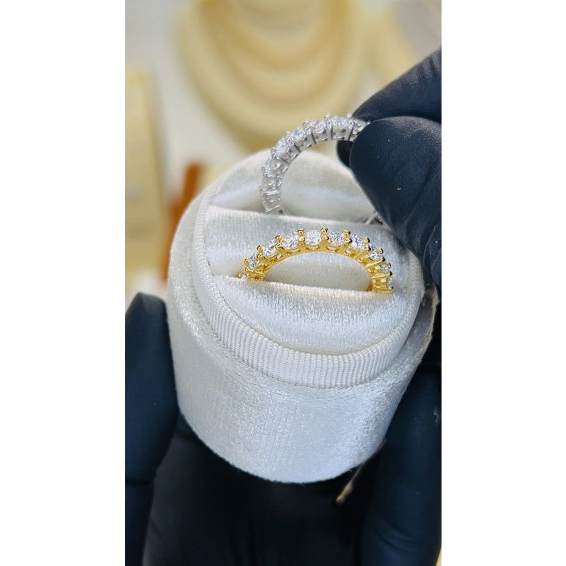Other 3mm Moissanite Full Eternity Ring Band Size ONE SIZE - 3 Thumbnail