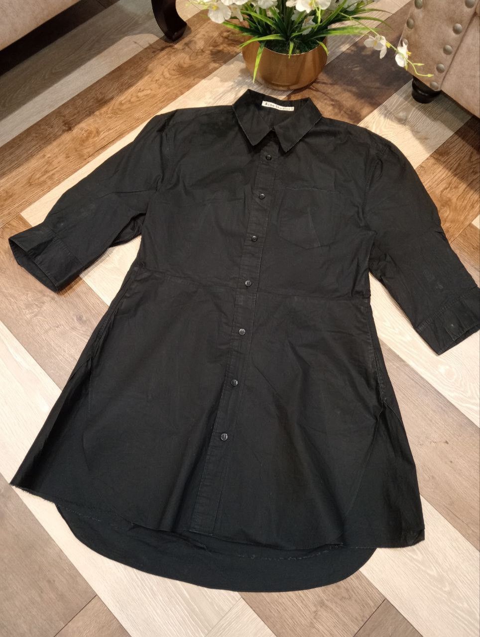 Acne Studios ACNE STUDIOS DEE SOLID SHIRT DRESS - SIZE 36 Size XS / US 0-2 / IT 36-38 - 3 Thumbnail