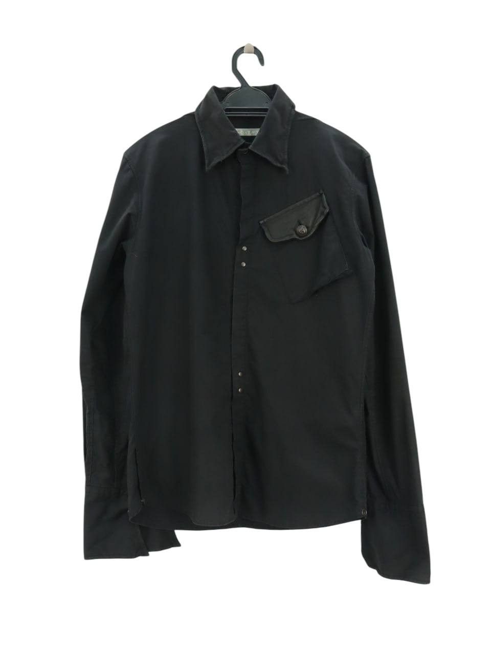 FranCisT MOR.K.S × Seditionaries Gothic Seditionaries Punk Horse Leather Trim Pocket LS Shirt Size US S / EU 44-46 / 1 - 2 Thumbnail