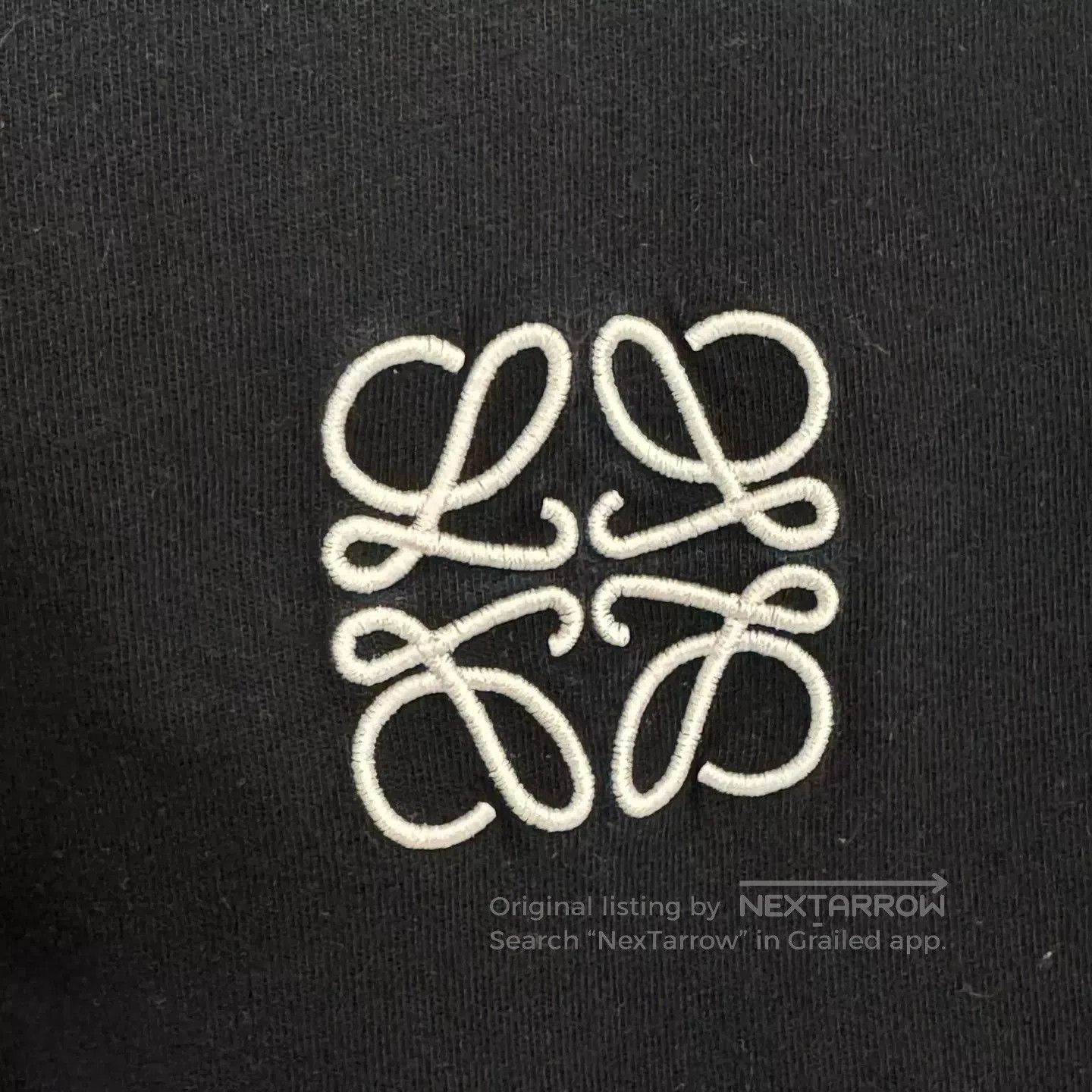 Loewe Loewe Black Embroidered Logo T-Shirt XL. Size US XL / EU 56 / 4 - 4 Thumbnail