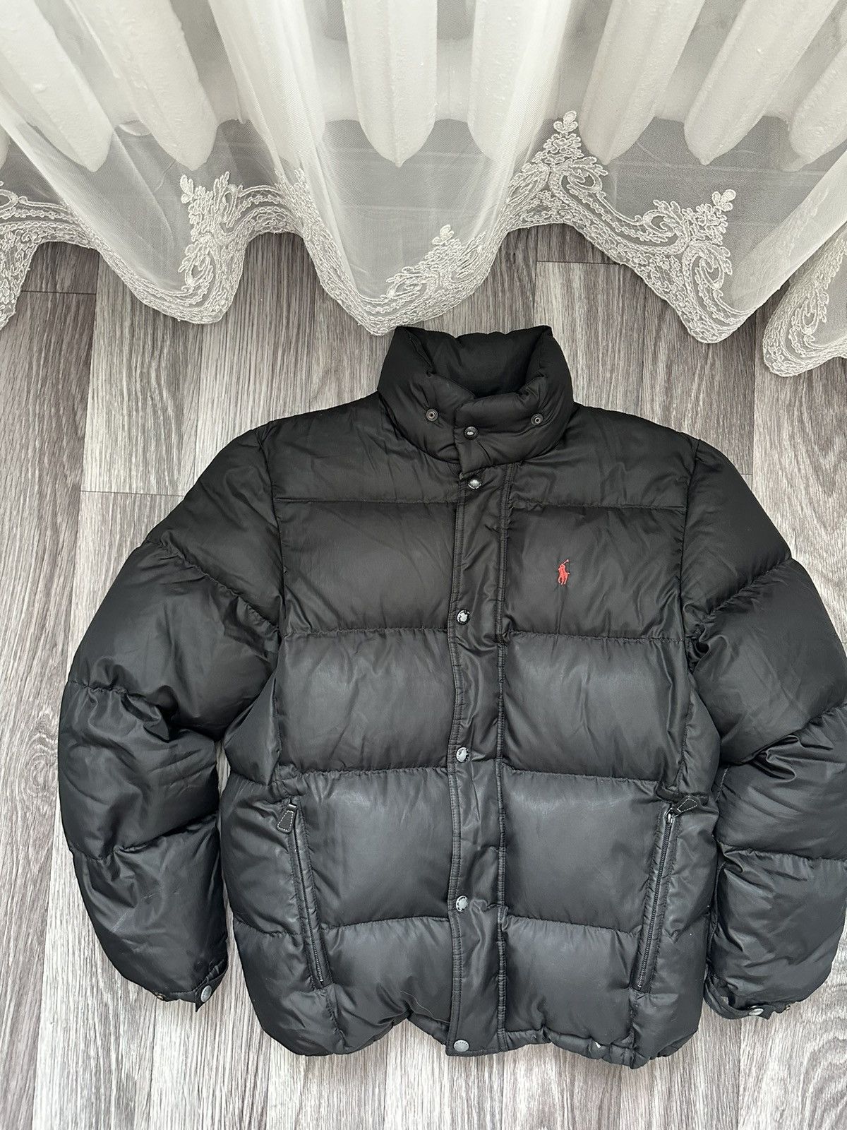 Polo Ralph Lauren Polo Ralph Lauren Vintage Black Puffer Down Jacket hype y2k Size US S / EU 44-46 / 1 - 1 Thumbnail