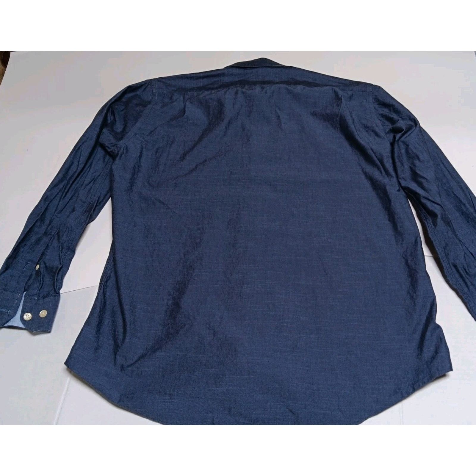 Nautica Nautica Men’s Long Sleeve Button Down Shirt Size 16 Blue Size US L / EU 52-54 / 3 - 2 Thumbnail