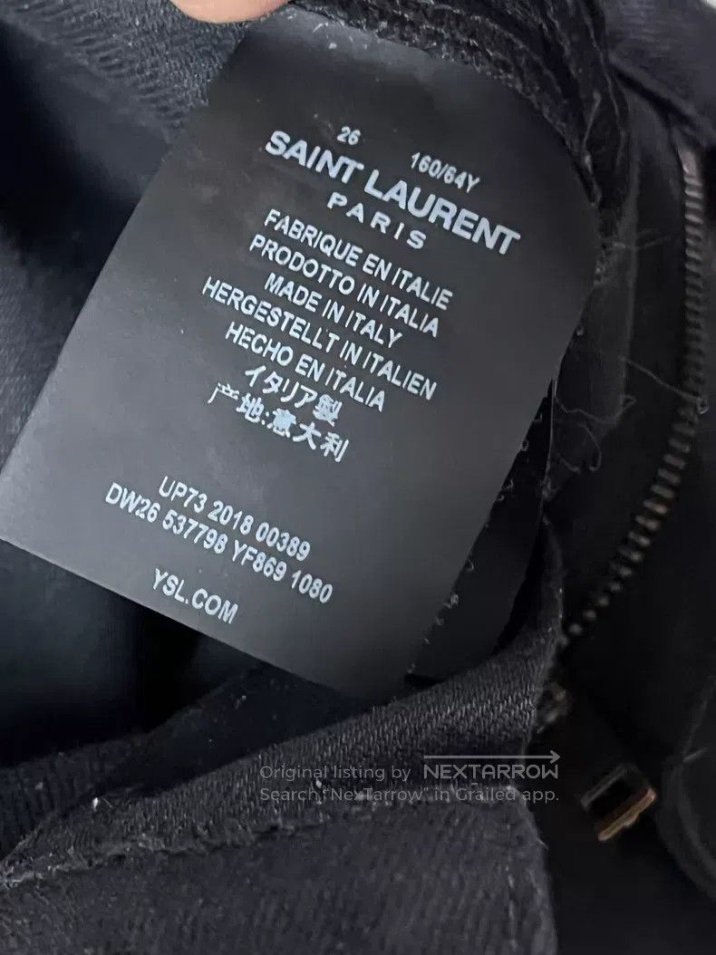 Saint Laurent Paris Saint Laurent Paris Ripped Basic Denim Jeans i Size US 26 / EU 42 - 4 Thumbnail