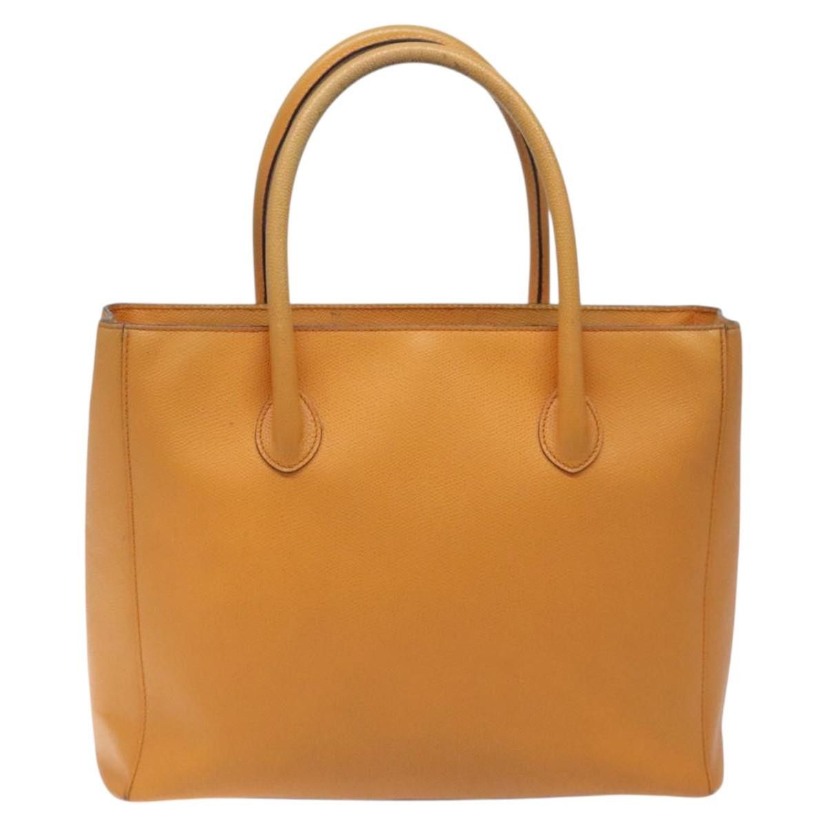 Celine CELINE Hand Bag Leather Orange Size ONE SIZE - 3 Thumbnail