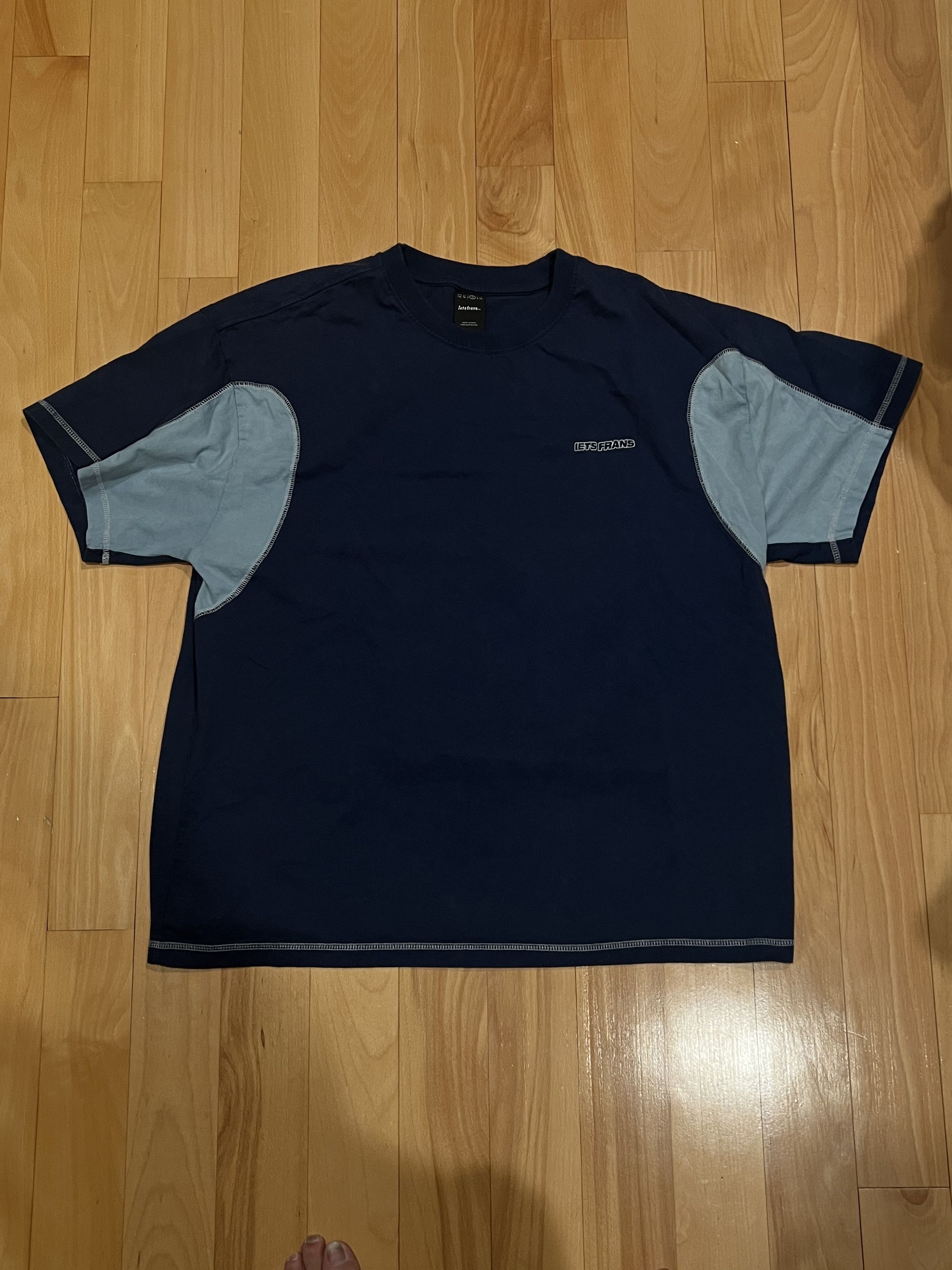 Urban Outfitters iets Frans Oversized Blue T-Shirt Size M / US 6-8 / IT 42-44 - 1 Thumbnail