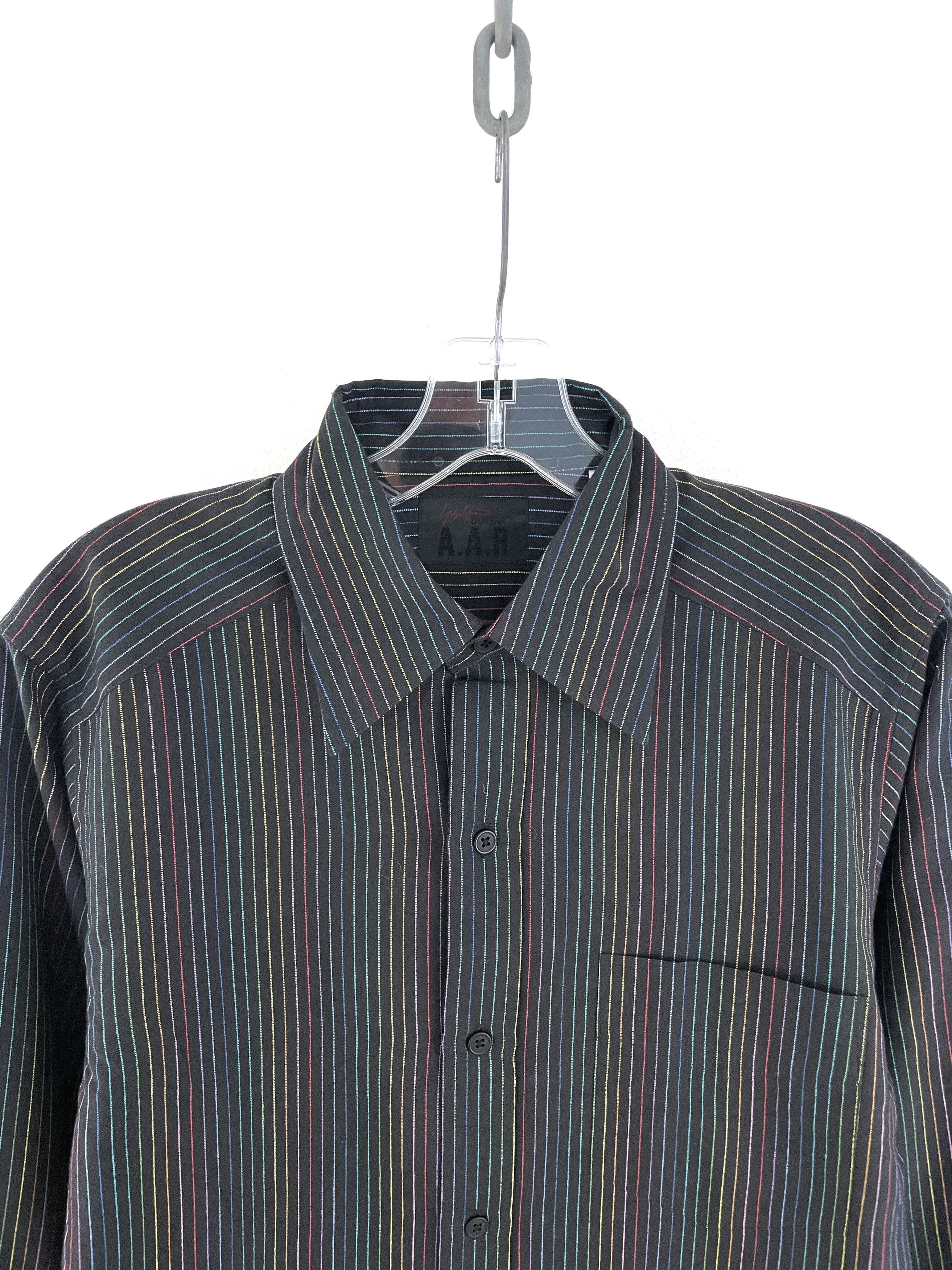 Yohji Yamamoto AAR Colourful Striped Shirt Size US L / EU 52-54 / 3 - 4 Thumbnail