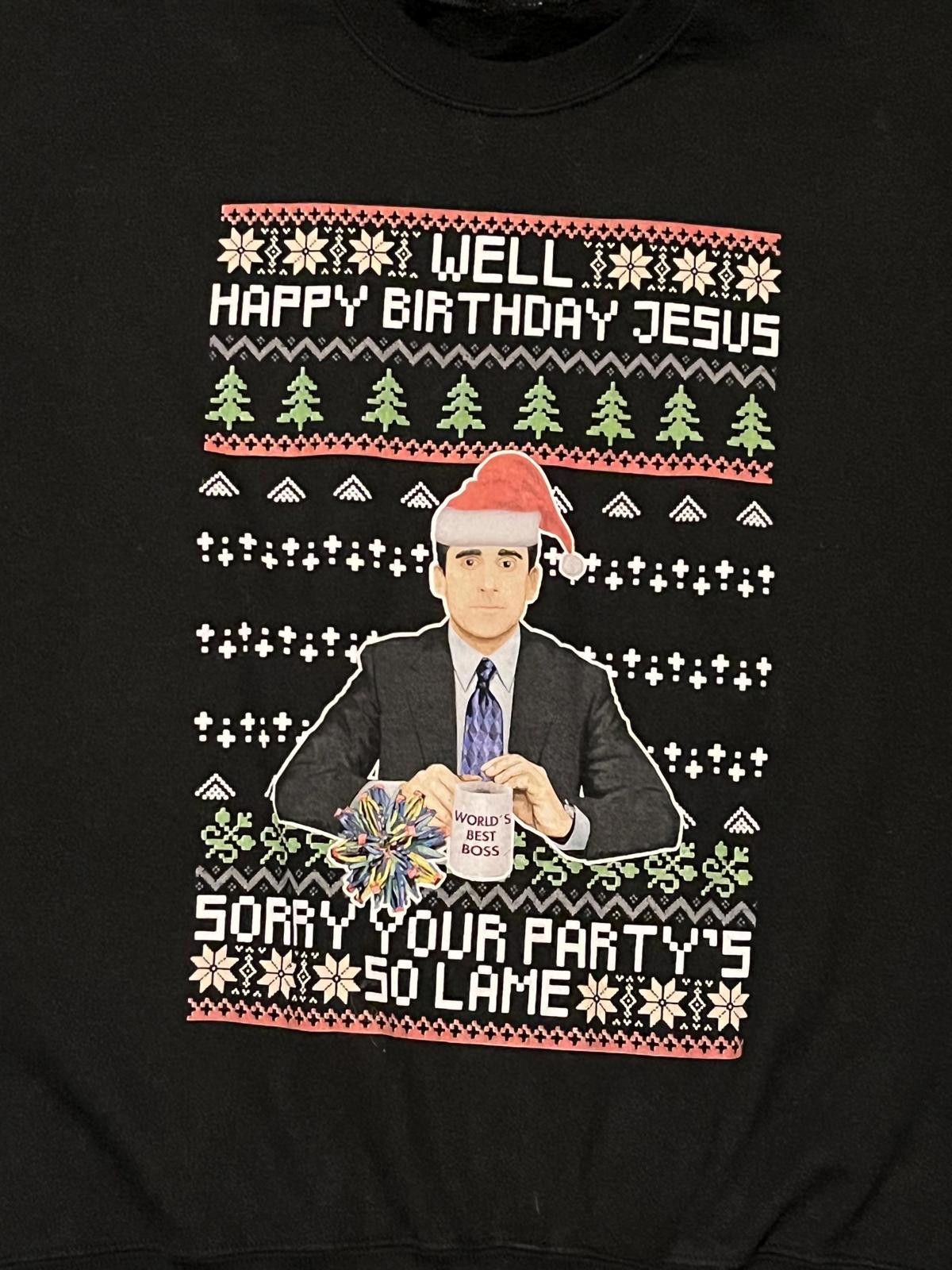 Other Vintage Office Christmas Ugly Sweater Size ONE SIZE - 3 Thumbnail