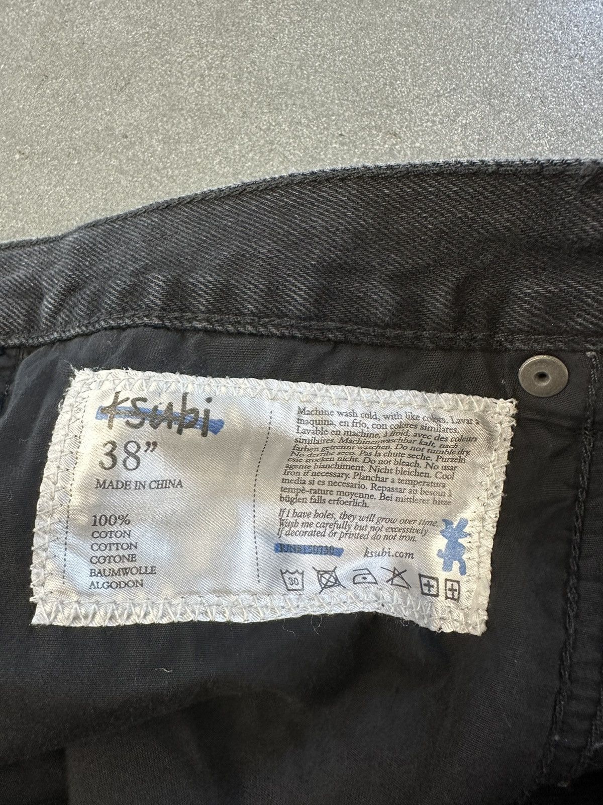 Ksubi Ksubi Anti K Noir Distressed Denim Pants Size US 38 / EU 54 - 8 Thumbnail