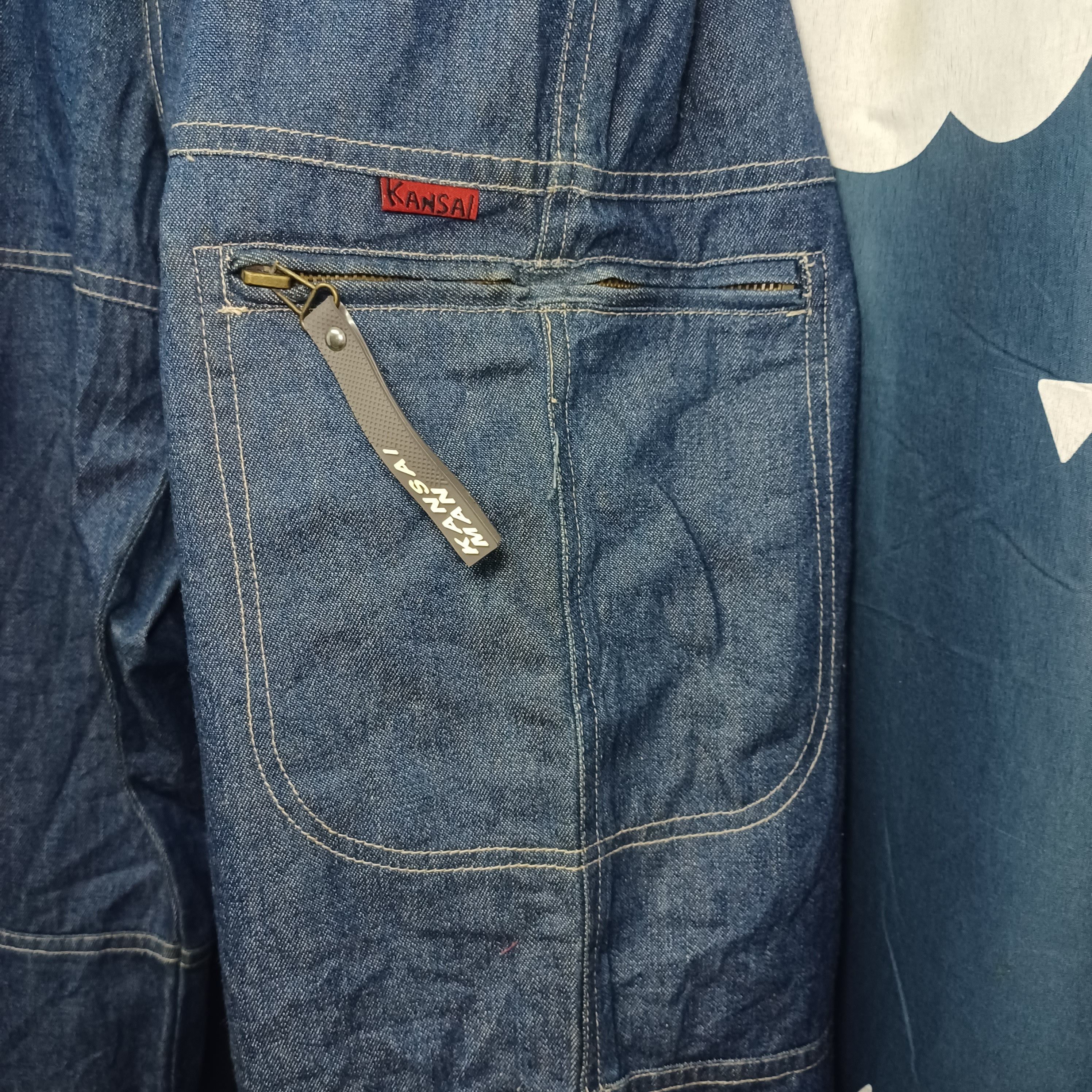 Kansai Yamamoto DRAGON FLY KANSAI MAN LOOSE BAGGY DENIM PANTS Size US 31 - 6 Thumbnail
