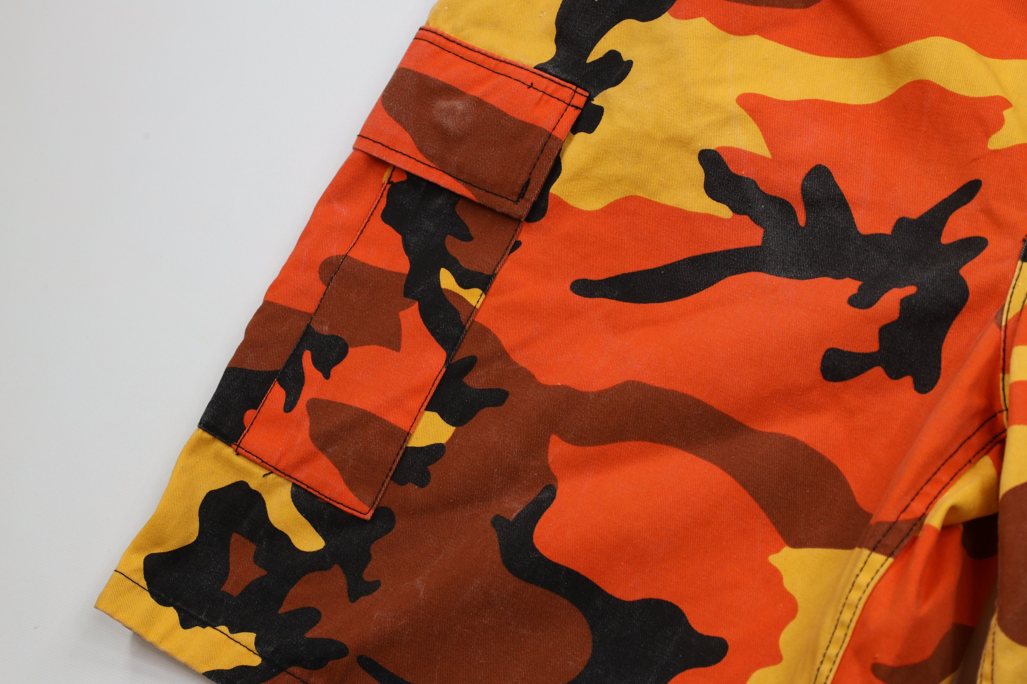 Rothco × Vintage Vintage Rothco Military BDU Camouflage Cargo Shorts Orange Size US 36 / EU 52 - 6 Thumbnail