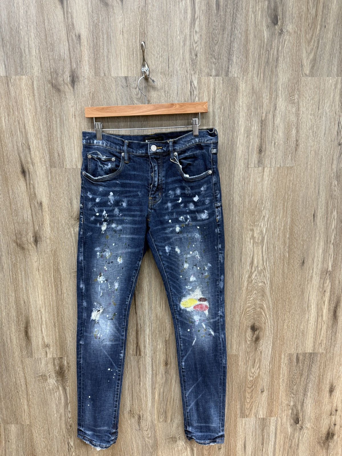 Purple Purple Blue Denim Jeans Size US 32 / EU 48 - 1 Thumbnail