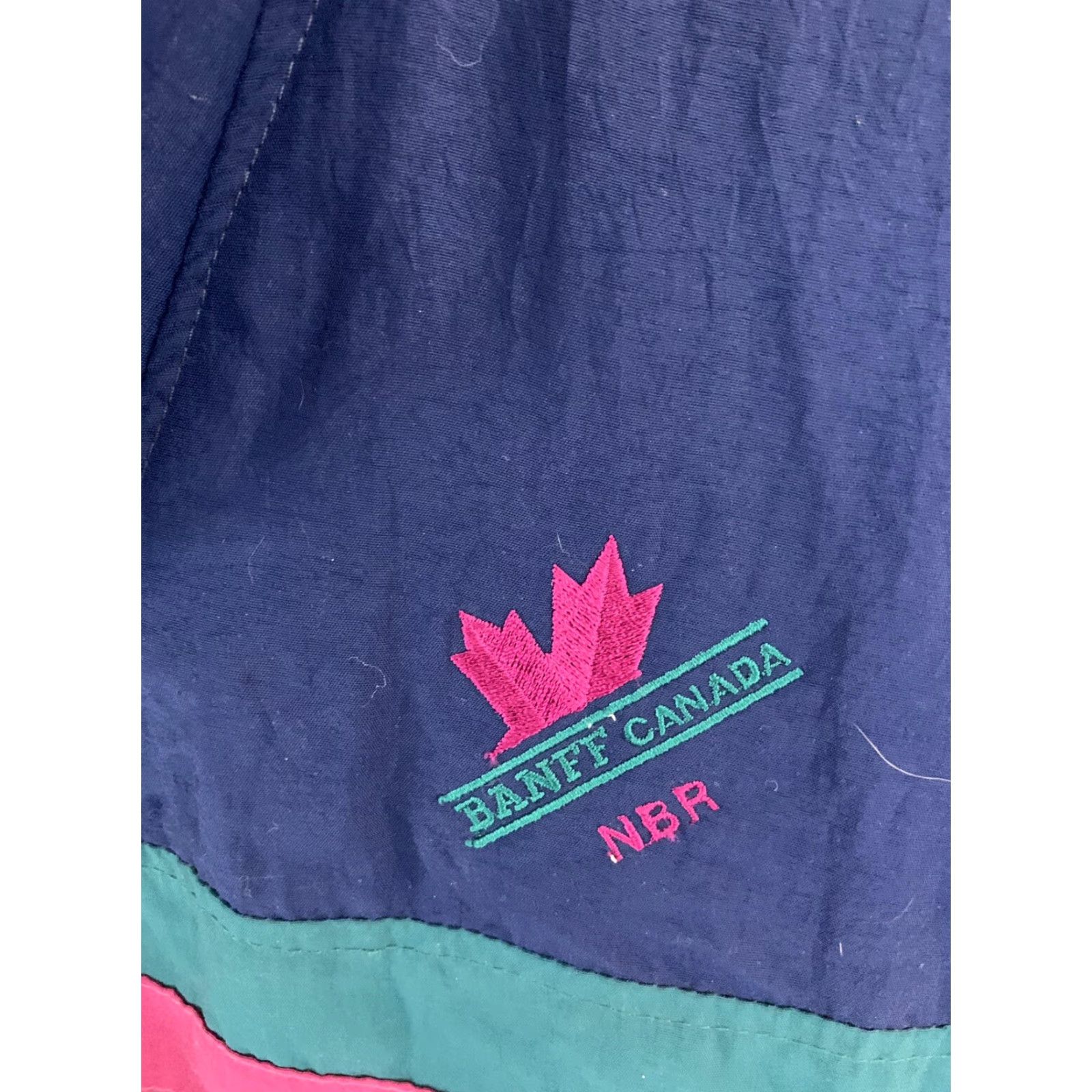 Vintage VINTAGE BANFF CANADA 1/2 Zip Windbreaker Jacket Men's Large Blue Size US L / EU 52-54 / 3 - 2 Thumbnail