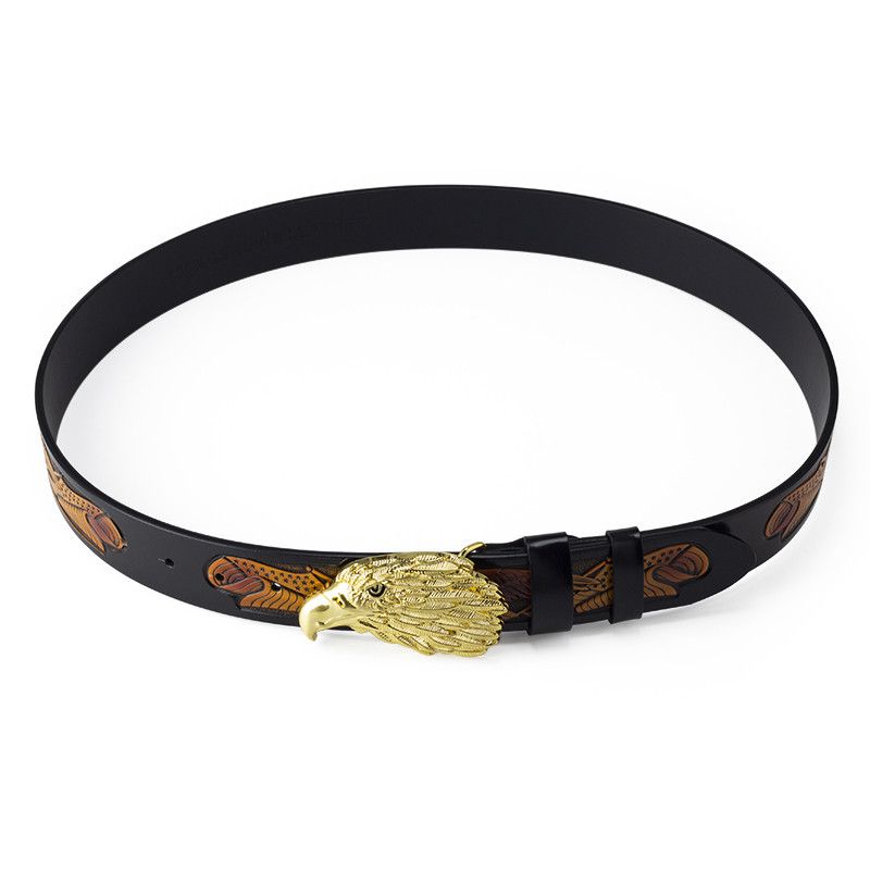 Designer Vibe Vintage Belt Riveted Belts Menswear Accessories Size ONE SIZE - 5 Thumbnail