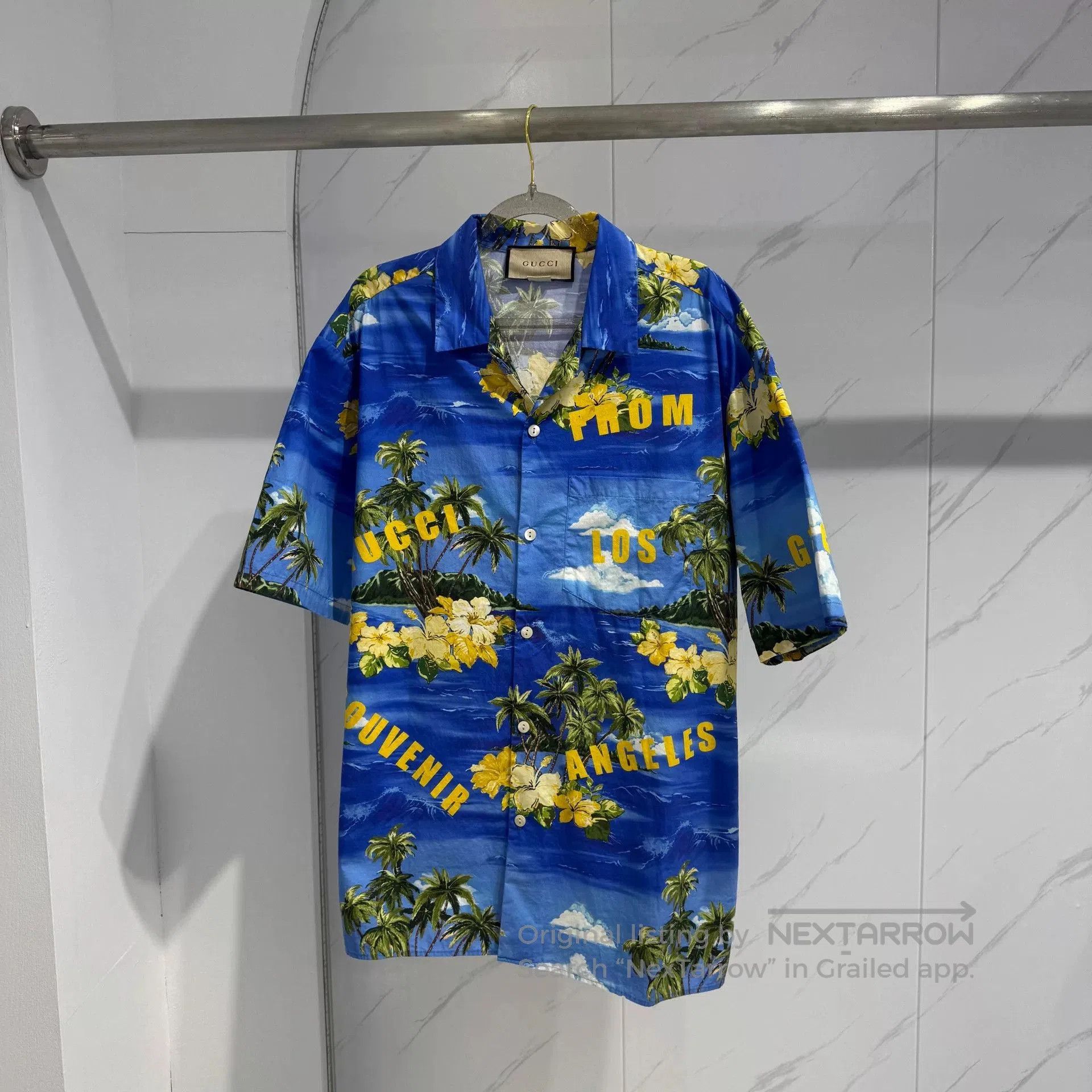 Gucci Gucci Coconut Tree Floral Print Shirt. Size US M / EU 48-50 / 2 - 1 Thumbnail