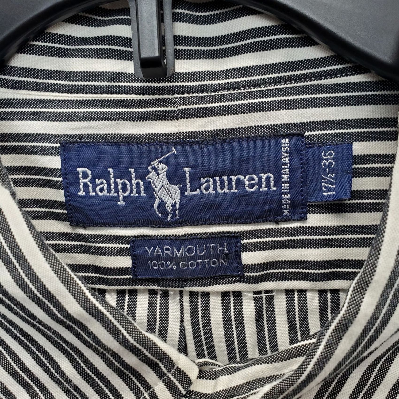 Ralph Lauren Ralph Lauren Mens Dress Shirt 17.5 Multicolor Pony Button-Down Collared Size 48R - 4 Thumbnail