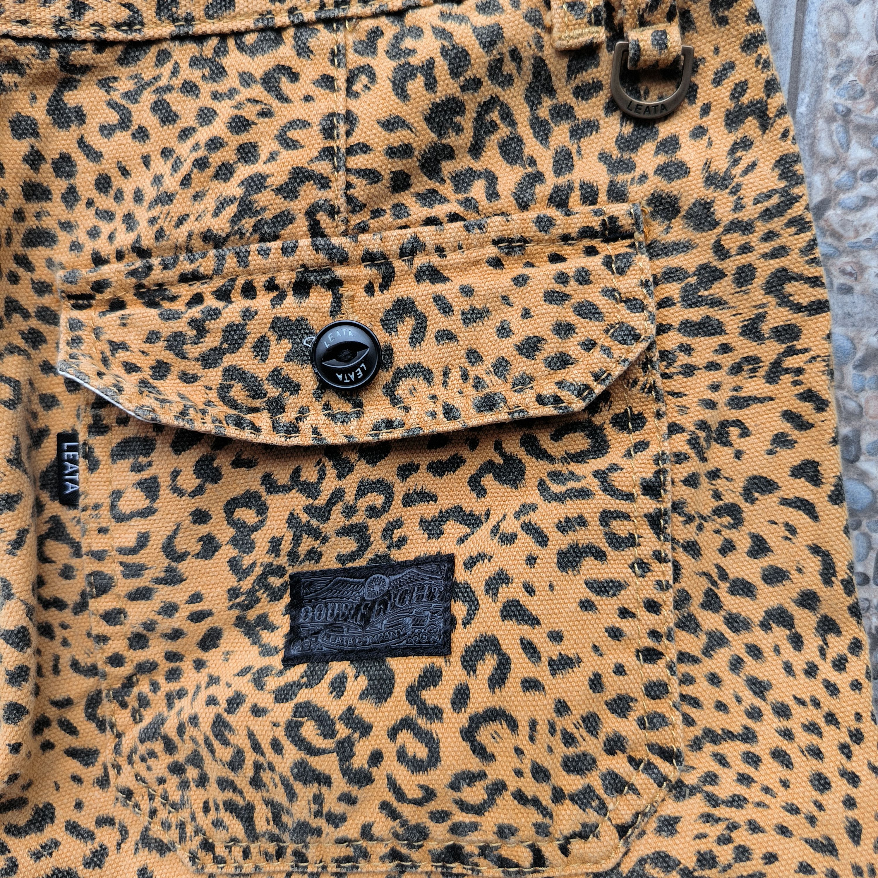 Japanese Brand Vintage Leata Leopard Cargo Shorts Size US 30 / EU 46 - 5 Thumbnail