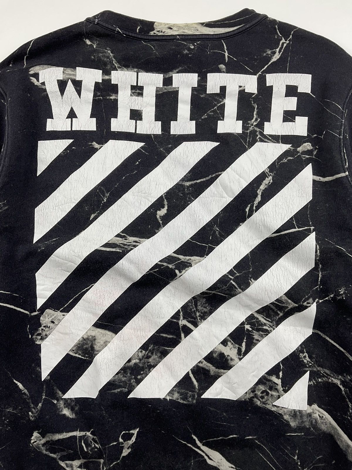 Off White Caravaggio Marble Sweatshirt