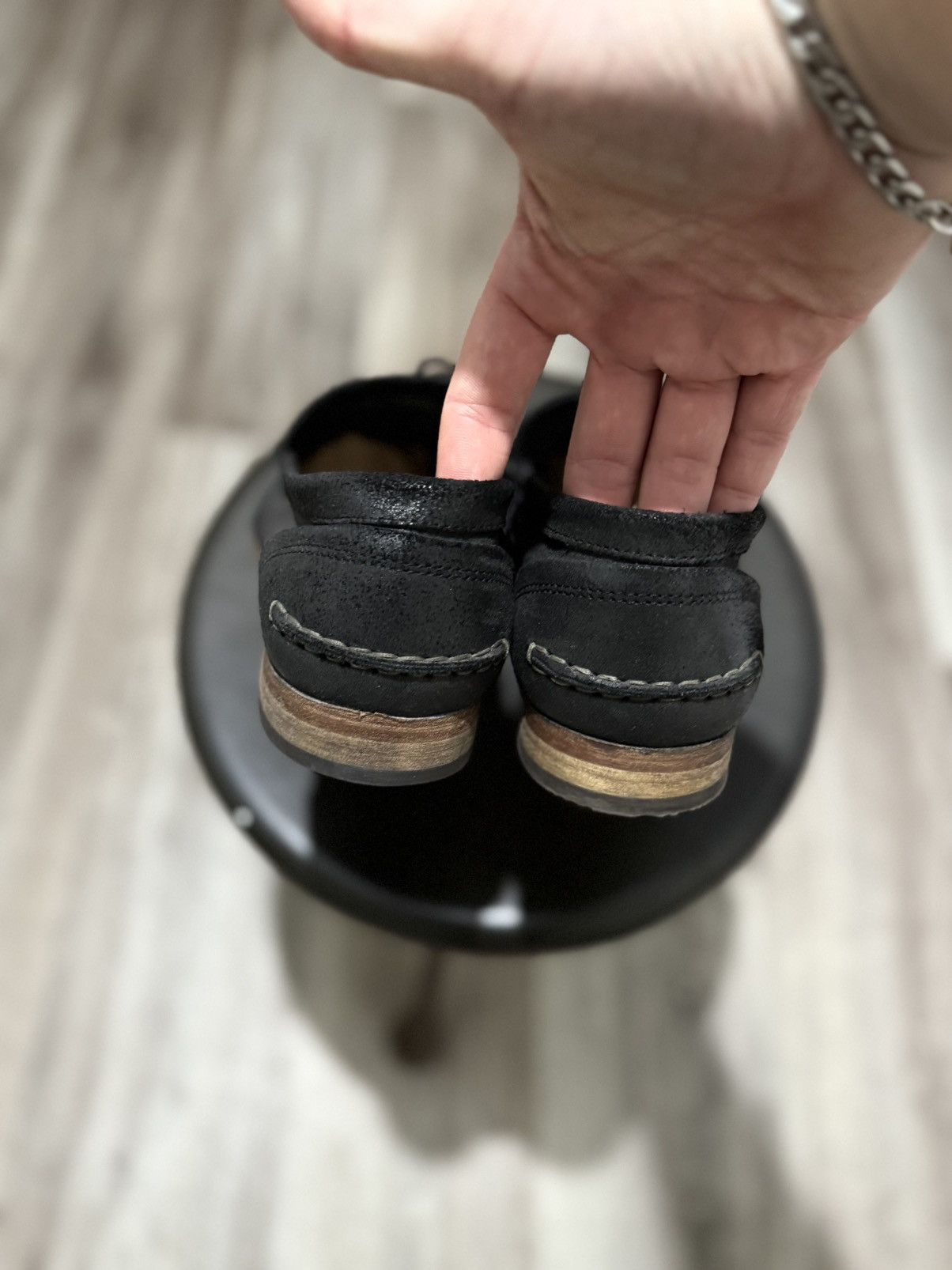 Diesel DIESEL RARE MEN’S BLACK LEATHER LOAFERS SLIP ON SHOES Size42 Size US 9.5 / EU 42-43 - 8 Thumbnail