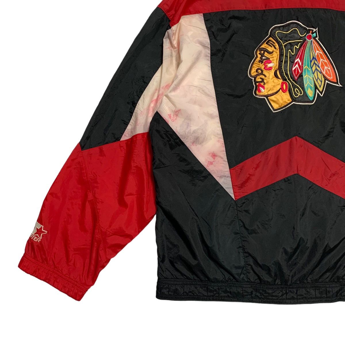 NHL Vintage Starter NHL Chicago Blackhawks Nylon Jacket Size US M / EU 48-50 / 2 - 2 Thumbnail