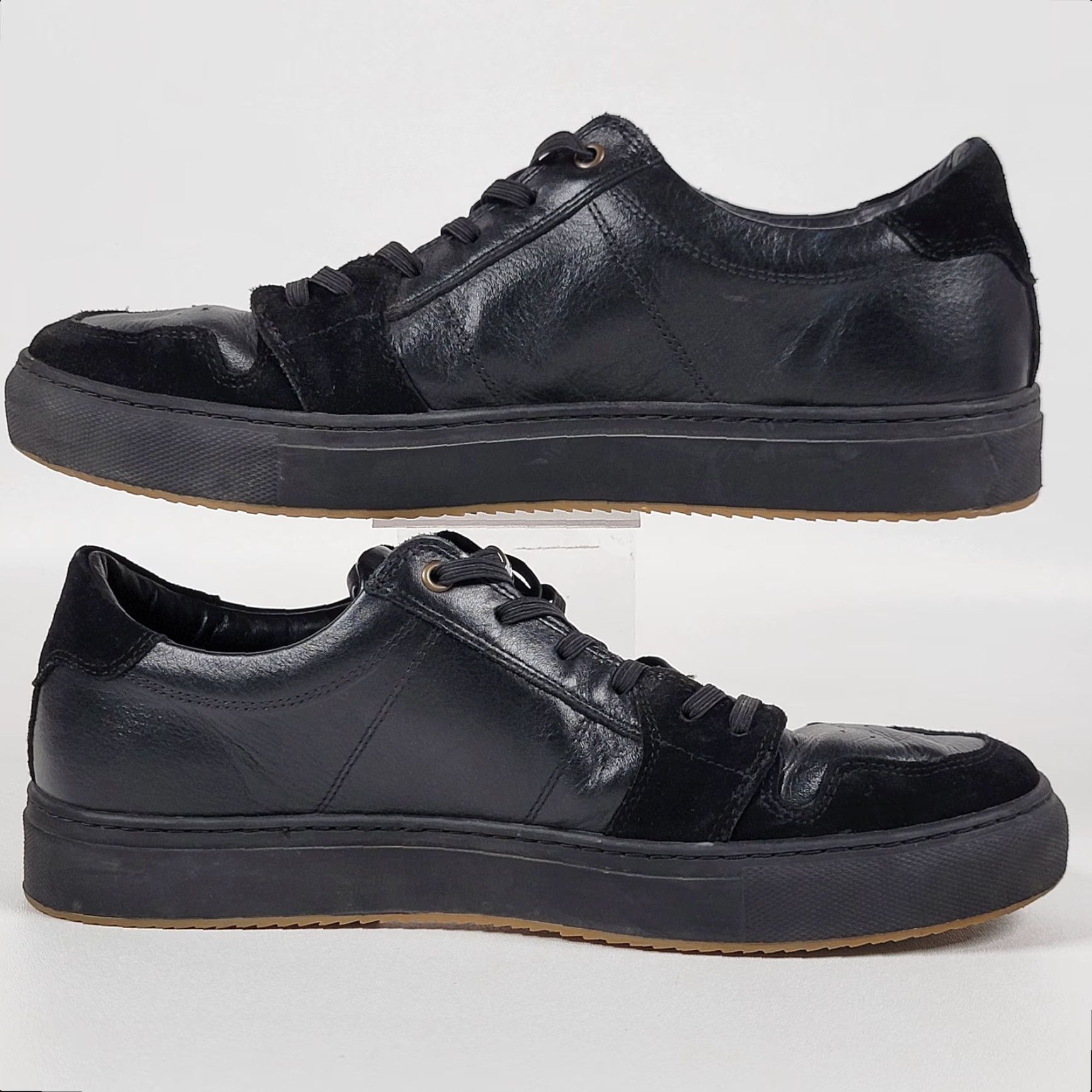 Greats GREATS The Court Leather Sneaker Men Size 10 Black Made in Italy Margom Size US 11 / EU 44 - 4 Thumbnail