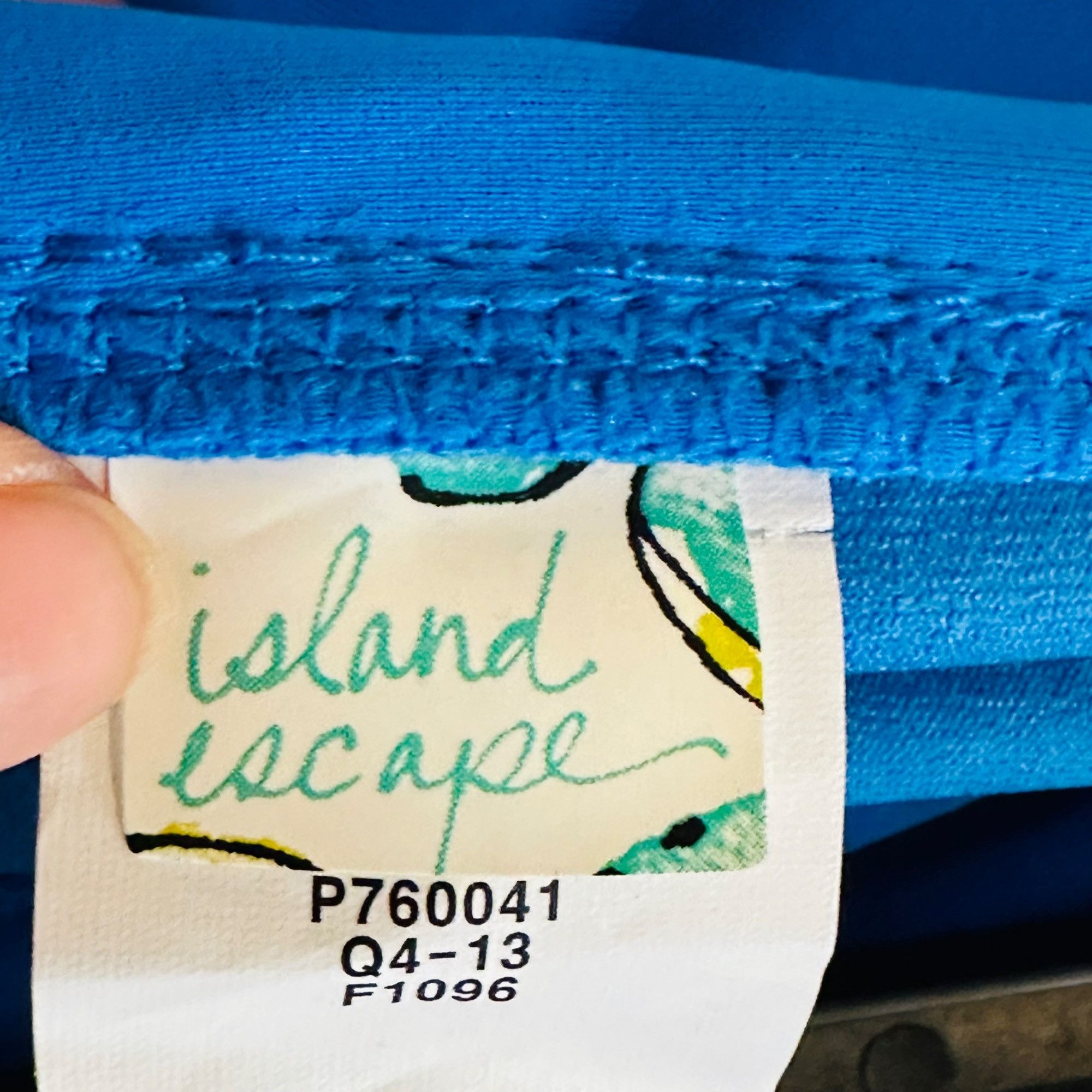 Other ✨Island Escape Size 12 Women's Blue Solid Skirtini Swim Skir Size 34" / US 12 / IT 48 - 5 Thumbnail