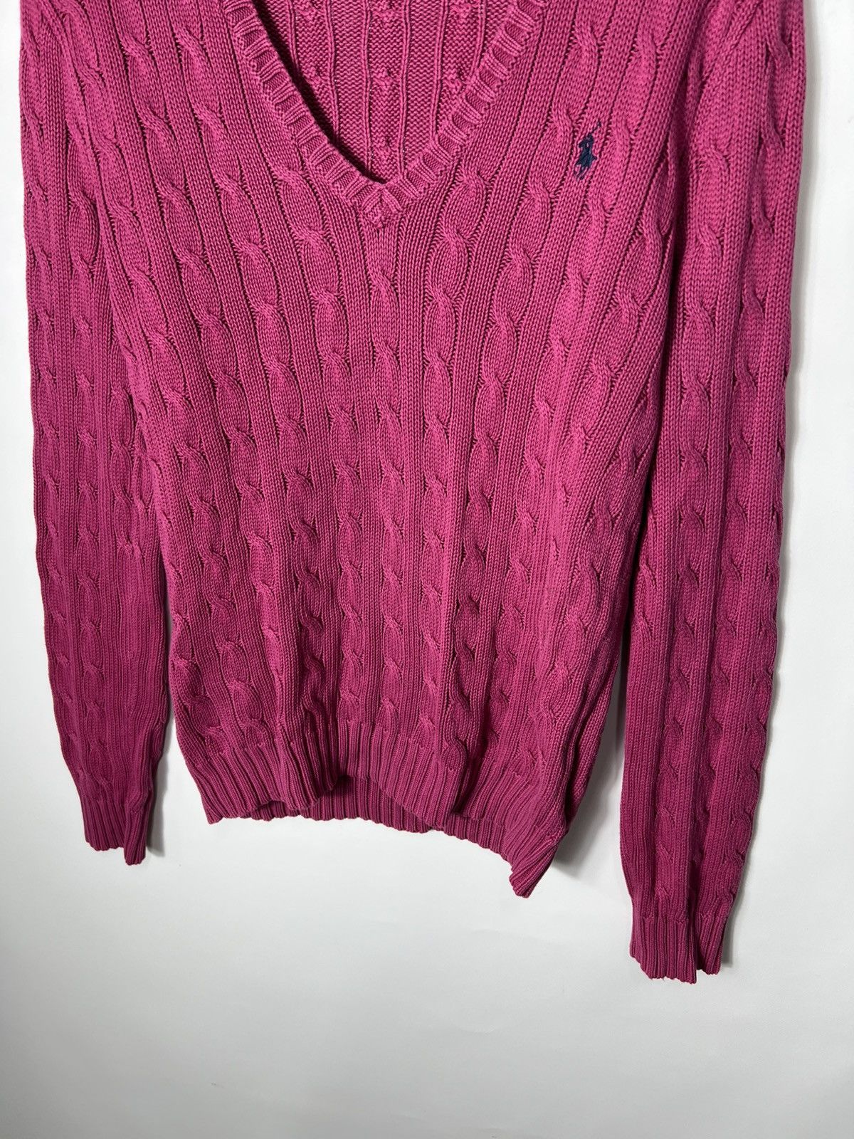 Polo Ralph Lauren Vintage streetwear y2k Polo Ralph Lauren Cable Knit Sweater Size L / US 10 / IT 46 - 3 Thumbnail