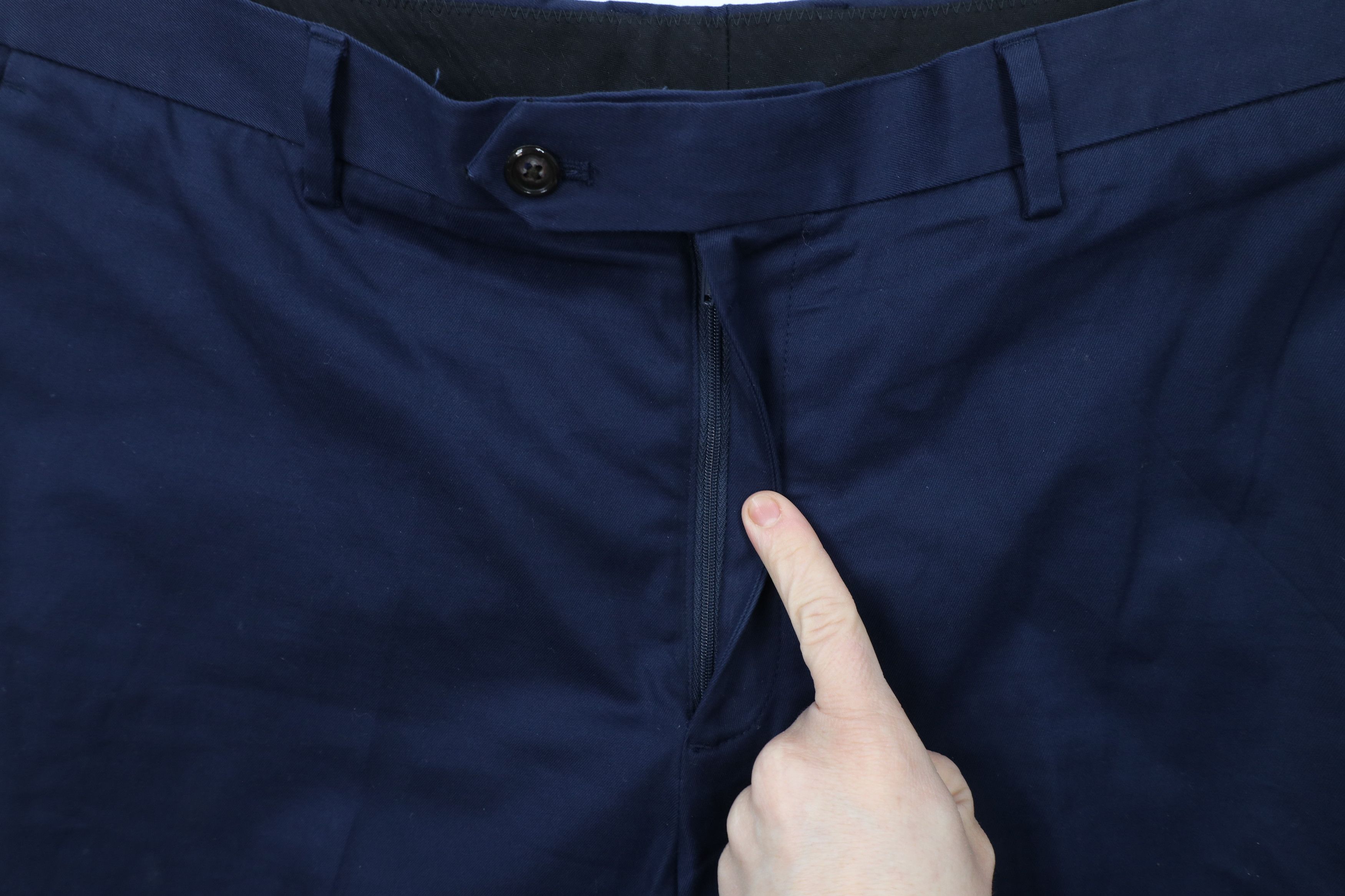 J.Crew × Vintage J Crew Bowery Classic Fit Stretch Chino Pants Navy Blue Size US 35 - 5 Thumbnail