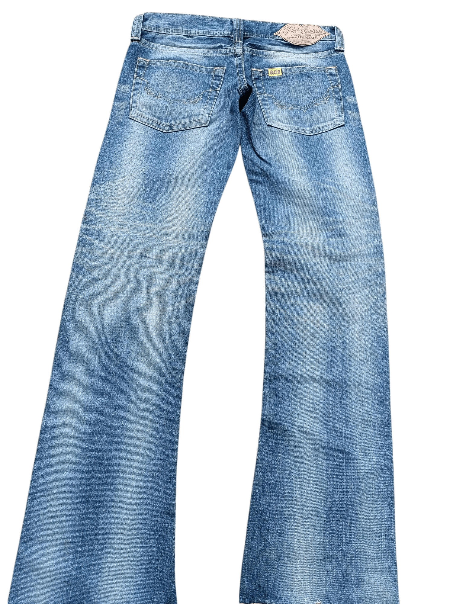 Hysteric Glamour × Japanese Brand × Vintage Vintage Rusty Wash Whiskers Rodeo Crowns Flared Jeans Size US 31 - 3 Thumbnail