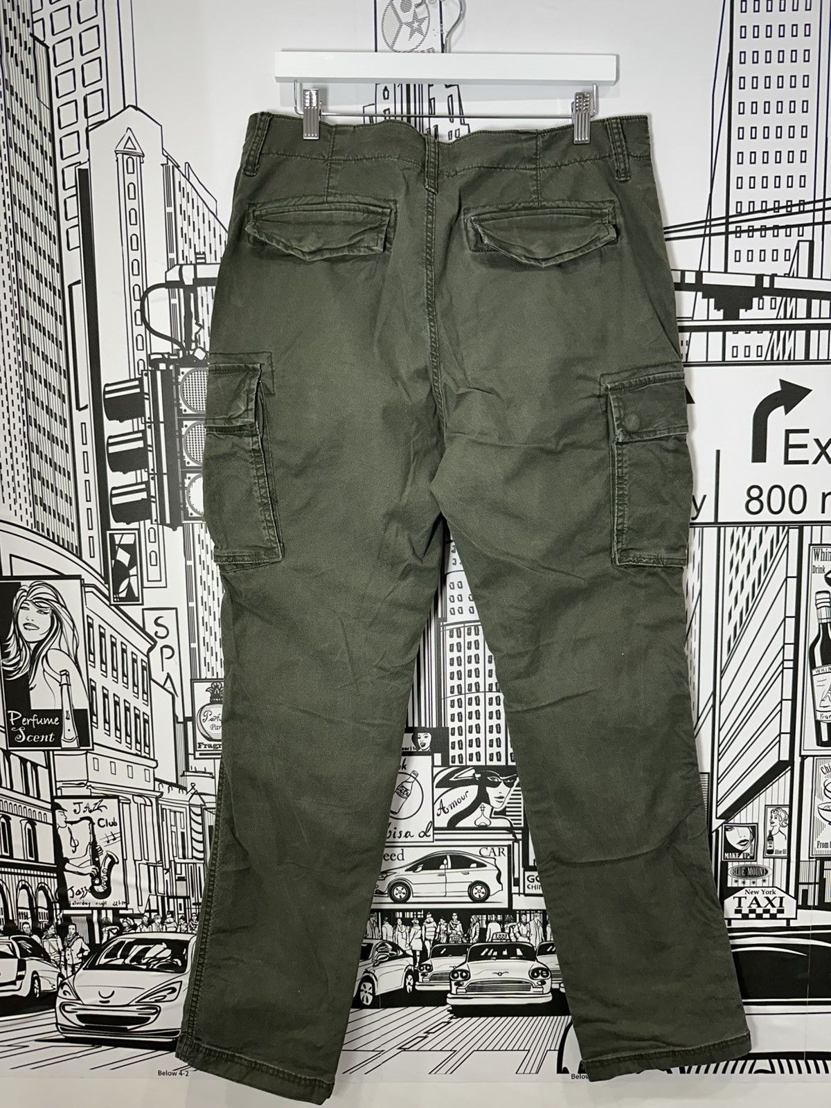 Old Navy Vintage Old Navy Cargo Pants Dark Green size 34x34 Size US 34 / EU 50 - 3 Thumbnail