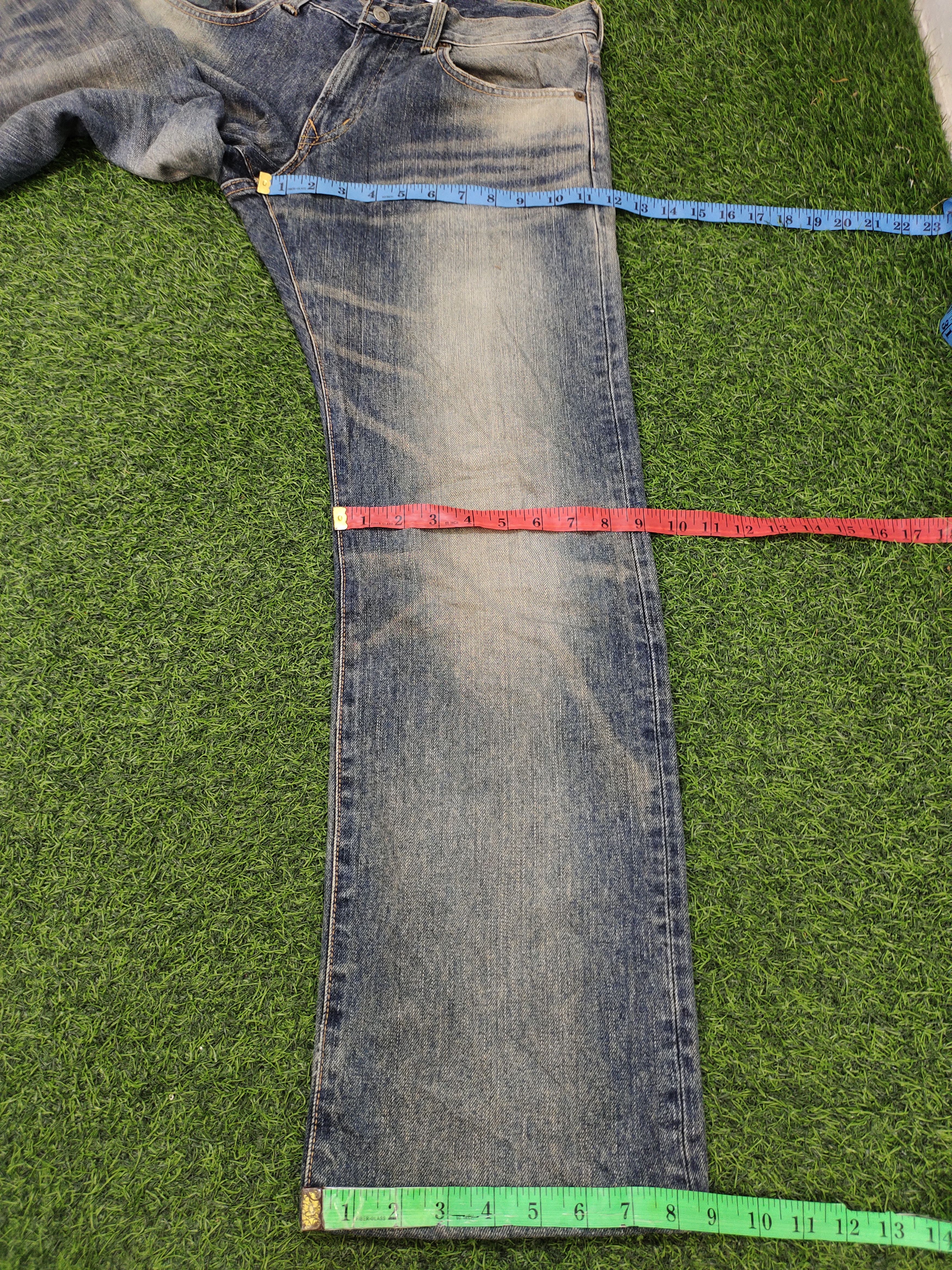 Edwin Vintage Edwin Xvs Japan Clawmark Distress Faded Jeans Size US 30 / EU 46 - 15 Thumbnail
