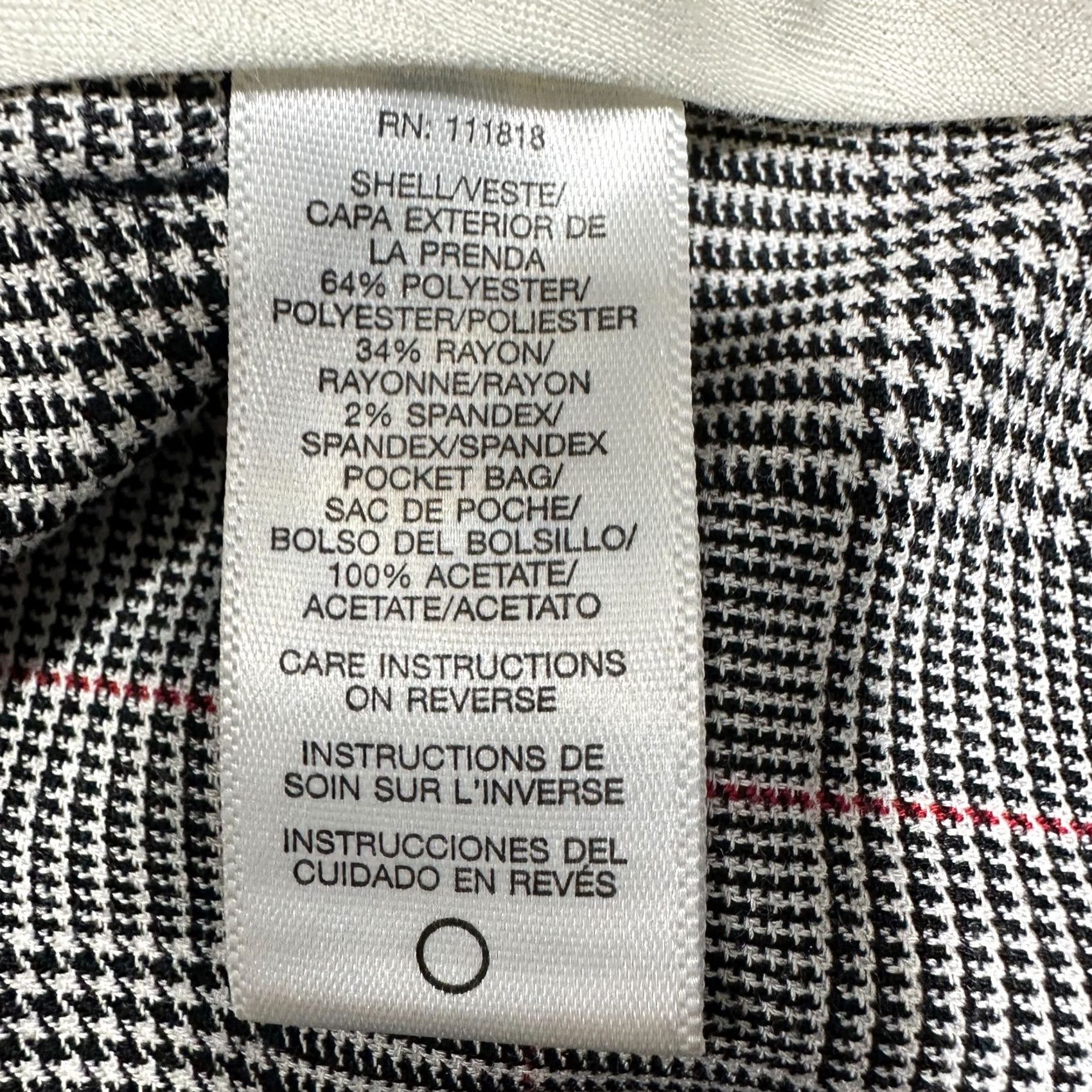 Michael Kors Michael Kors Pants Womens 6 Gray Plaid Bootcut Zip Fly Back Pocket Dress Pants Jeans Trousers Women MasterBrand MK Size 28" / US 6 / IT 42 - 6 Thumbnail