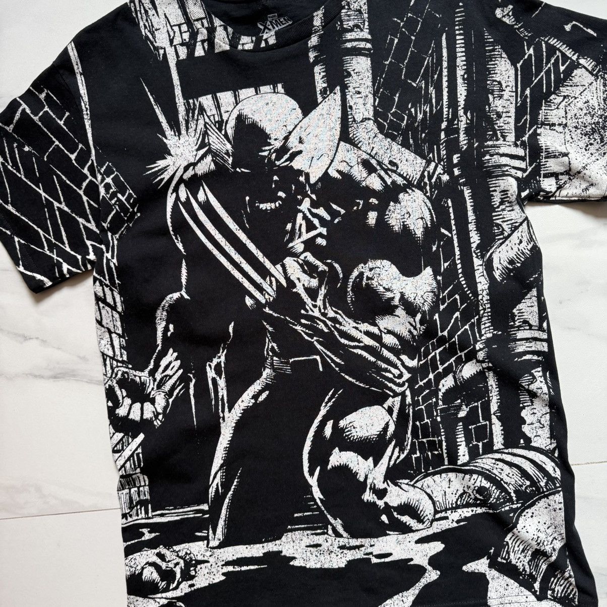 Marvel Comics × Vintage × Wolverine Vintage Y2K Wolverine Full Print T-Shirt Size US M / EU 48-50 / 2 - 4 Thumbnail