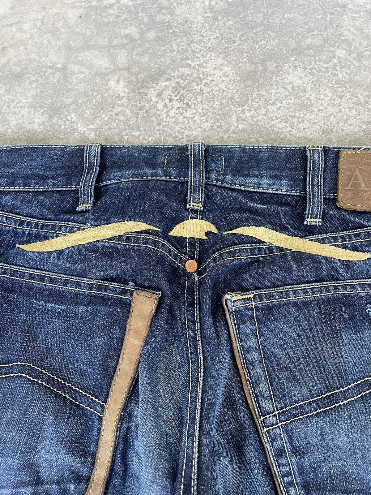 Armani Armani Jeans Indigo 007 Series Distressed Denim Size US 30 / EU 46 - 8 Thumbnail