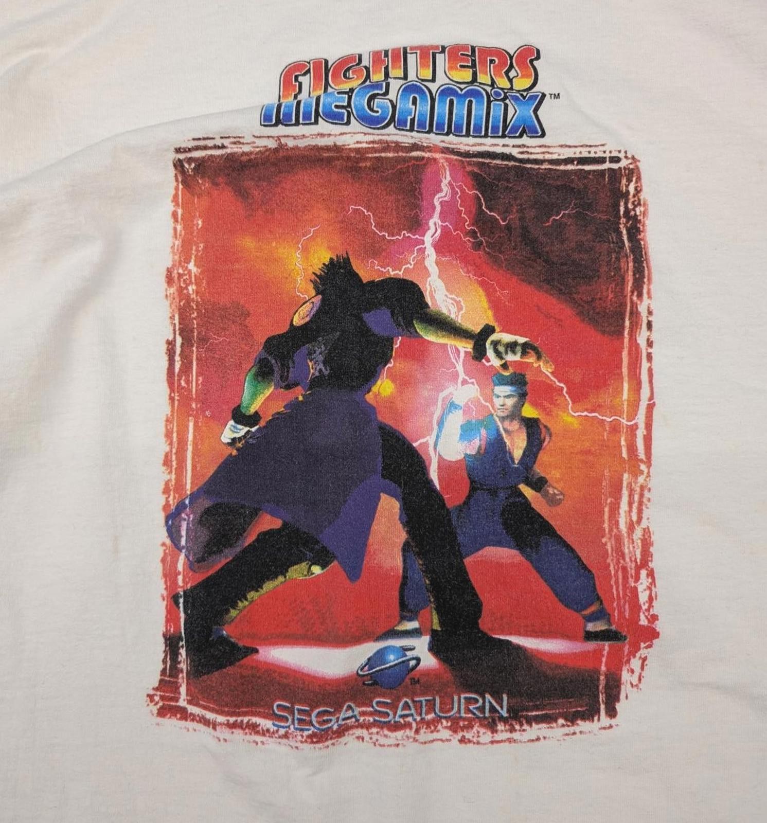 Fruit Of The Loom Vintage 90s Sega Saturn Fighters Mega Mix promo t-shirt Size US XL / EU 56 / 4 - 2 Thumbnail