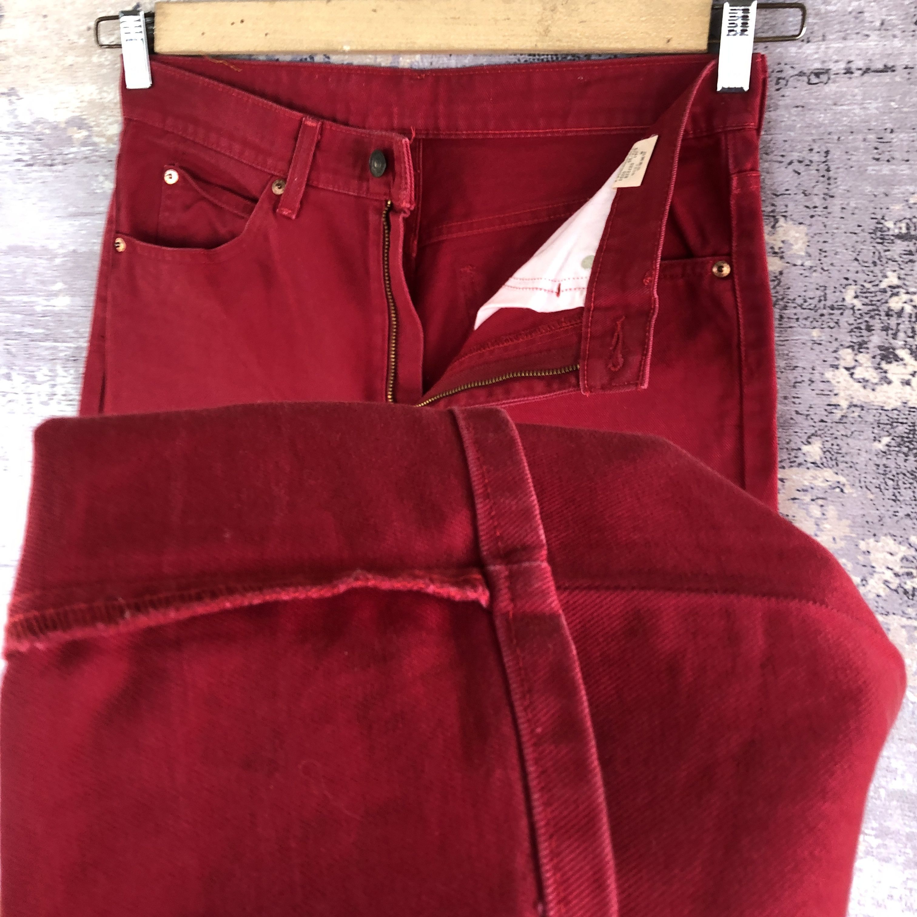 If Six Was Nine × Levi's × Vintage Vintage 90s Levis Red Flare Jeans Levi's 517 Boot Cut Denim Size US 32 / EU 48 - 8 Thumbnail