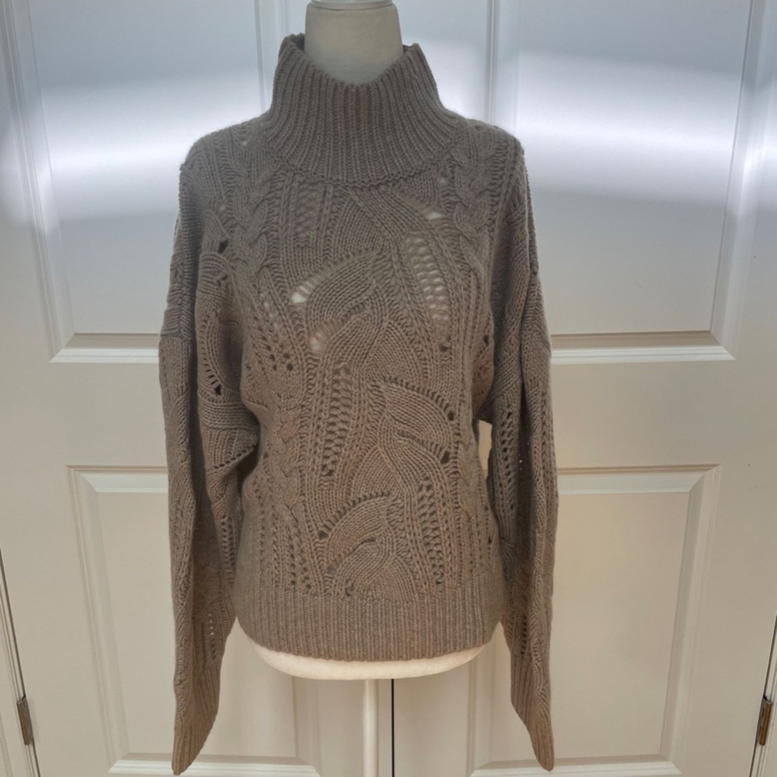 NakedCashmere SYLVIE MOCK NECK CASHMERE SWEATER FROM NAKEDCASHMERE Size L / US 10 / IT 46 - 1 Thumbnail