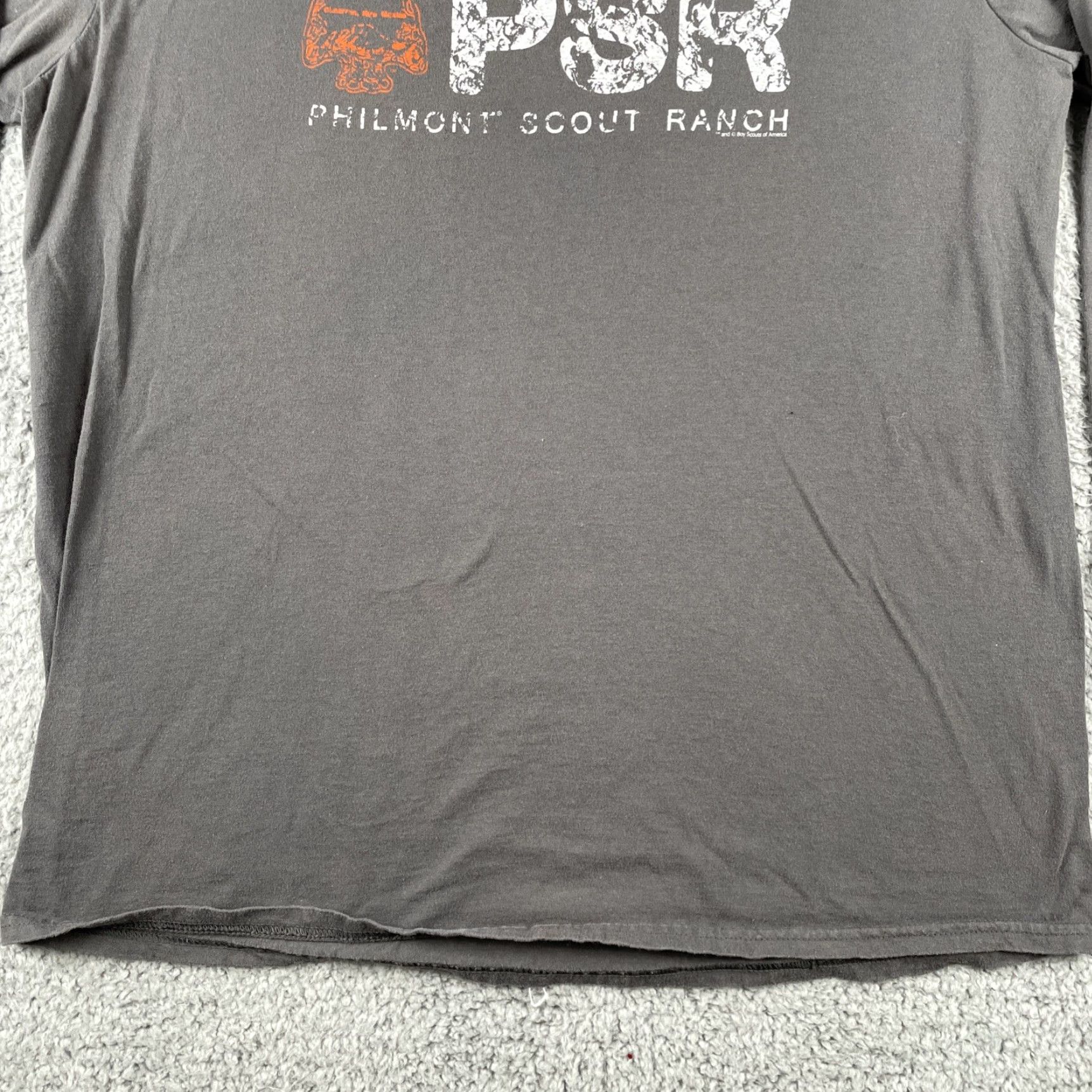 Gildan Philmont Scout Ranch Cimarron New Mexico Long Sleeve T-Shirt Shirt Mens Large Gray Cotton Crew Neck Size US L / EU 52-54 / 3 - 7 Thumbnail