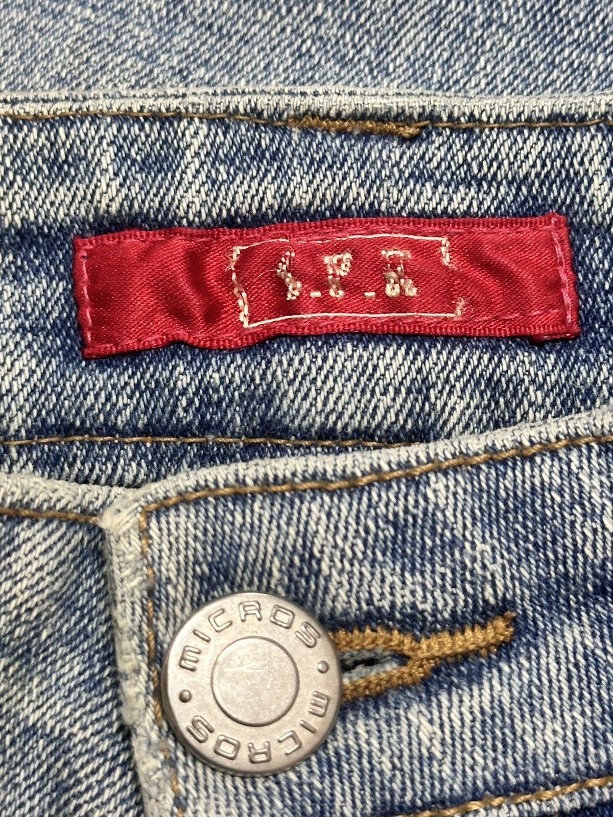 Japanese Brand Vintage Distressed Jeans With Bootcut Wideleg Style Faded Size US 28 / EU 44 - 9 Thumbnail