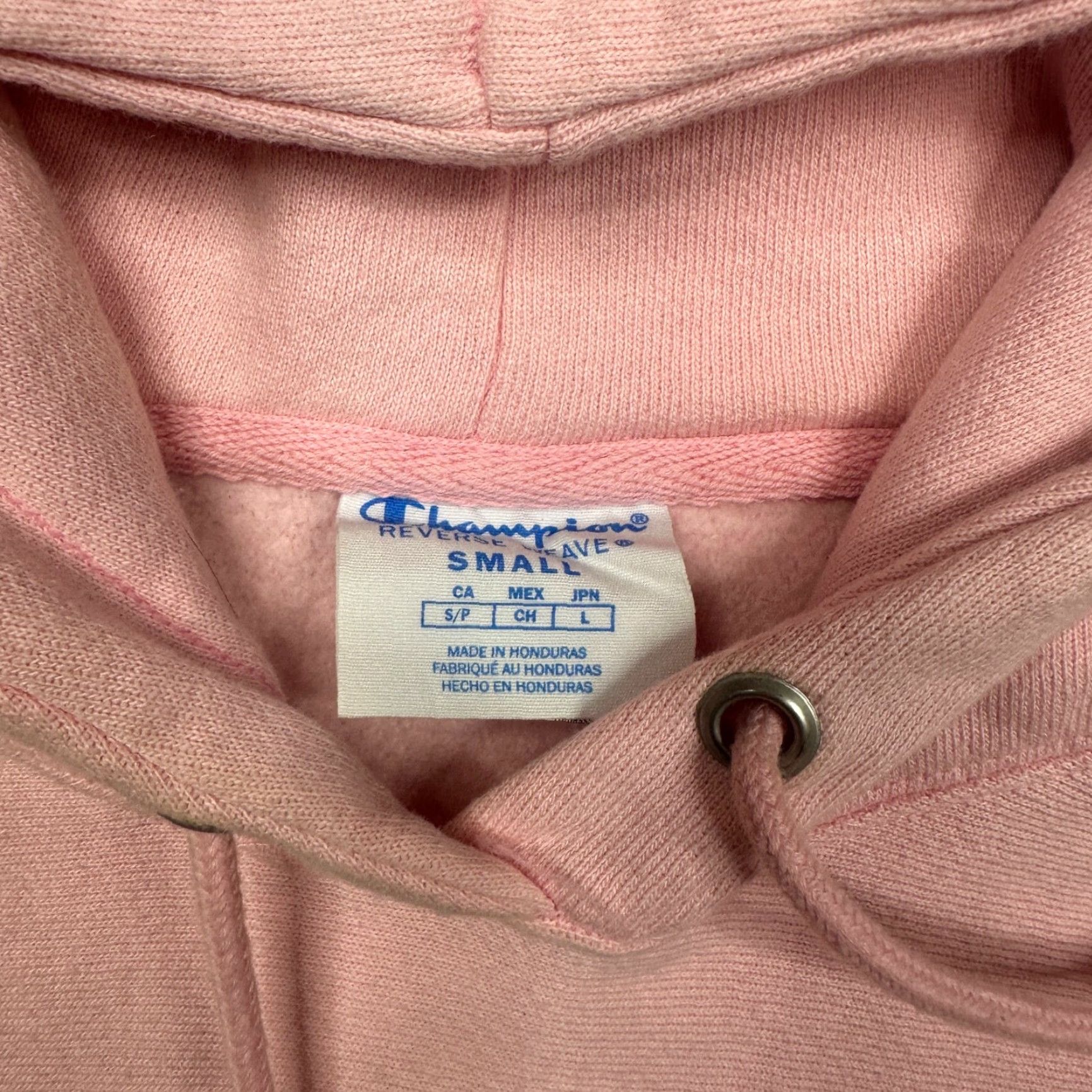 Champion VINTAGE Champion Hoodie Women's Size S Pink Pullover Reversible Fleece Casual Winter Size S / US 4 / IT 40 - 3 Thumbnail