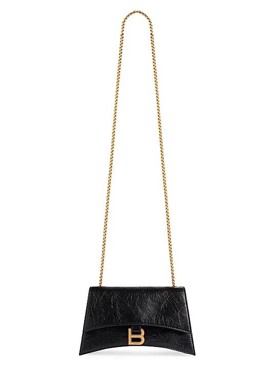 Balenciaga o1s1rm0226 Size: OS / Crush XS Crossbody Chain Bag in Black Size ONE SIZE - 1 Thumbnail