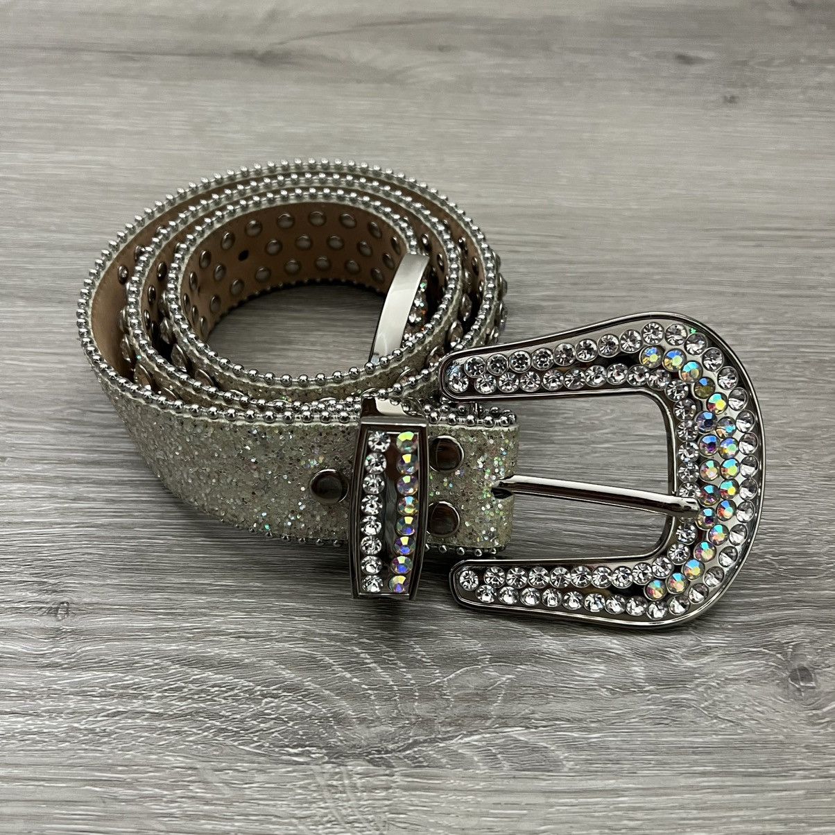 The GV Gallery GV Gallery Raspberry Hills RH Denim Rhinestone Belt Size 28 - 2 Thumbnail
