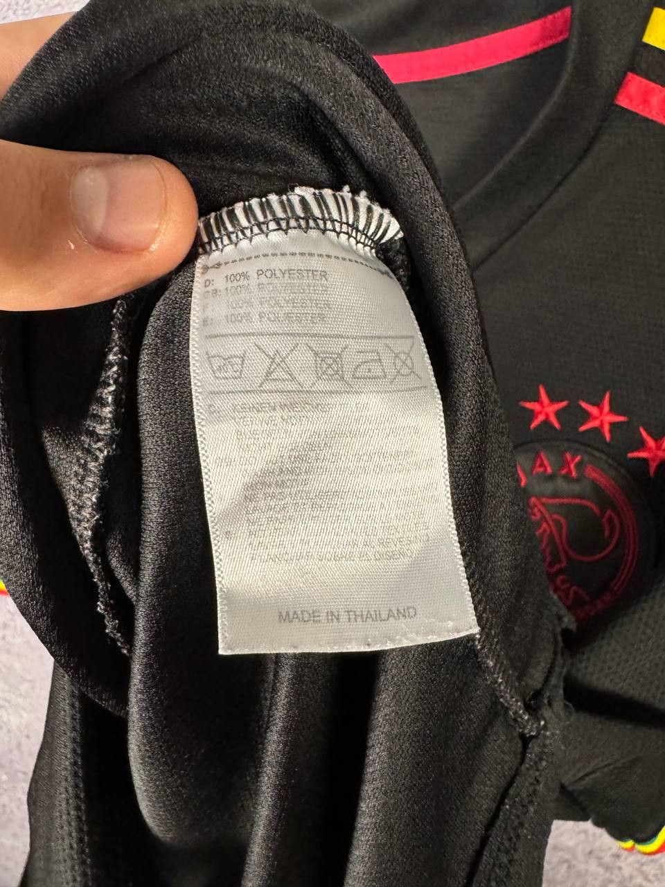 Vintage MARLEY Vintage AJAX 2021/22 Third Fan Soccer Jersey Size US XXL / EU 58 / 5 - 10 Thumbnail