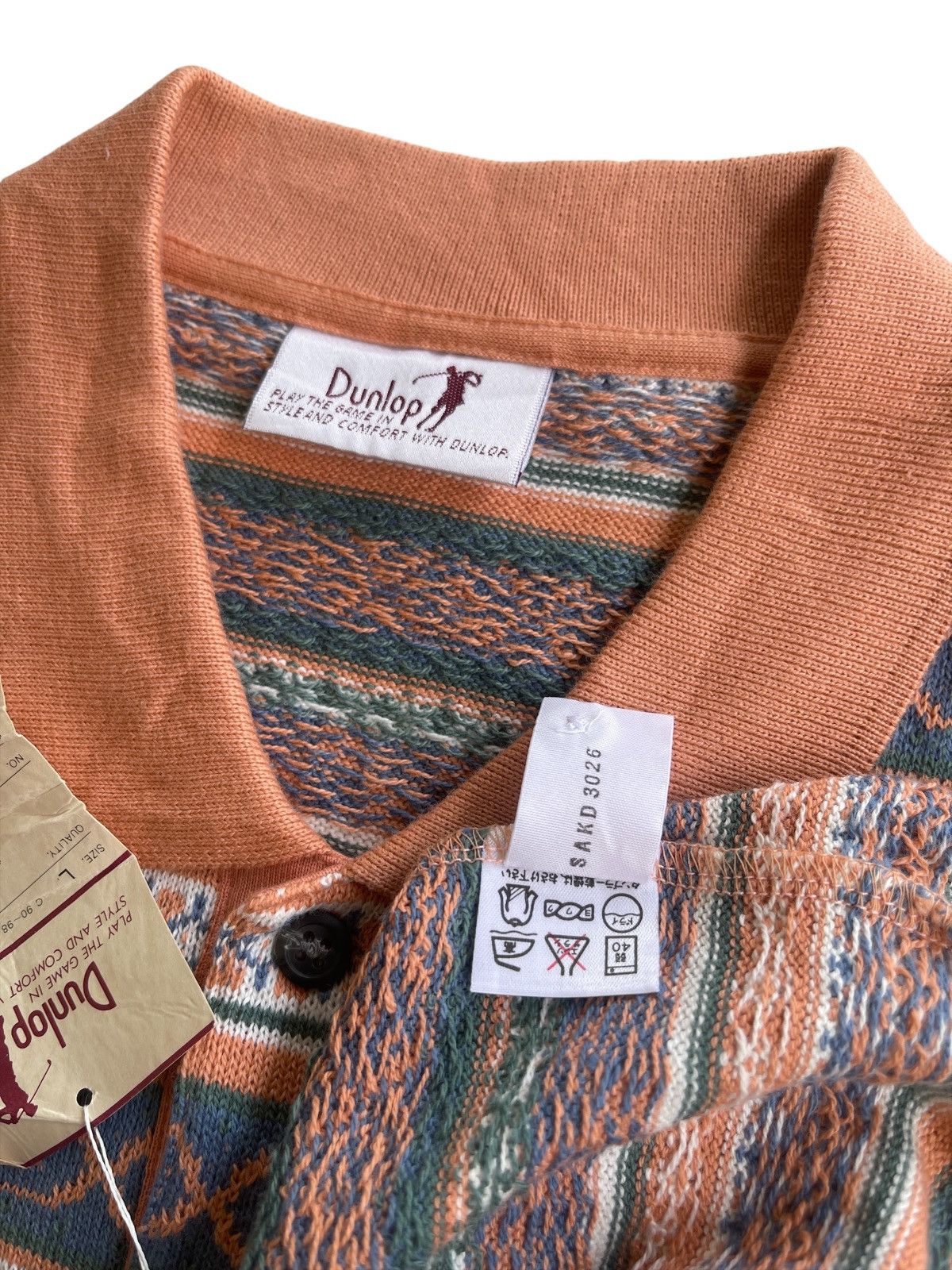 Dunlop NEW WITH TAG❗️Vintage Dunlop Stripe Knit Golf Shirt Size US L / EU 52-54 / 3 - 5 Thumbnail
