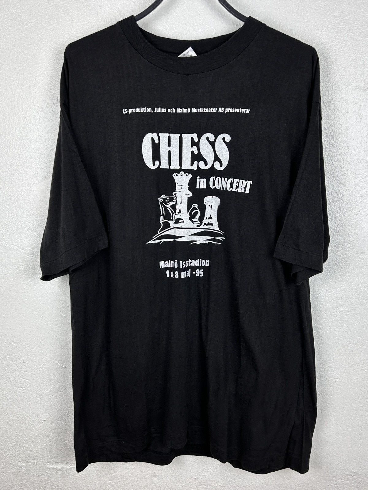 90s Vintage Chess In Concert 1995 Musical Single Stitch Tee