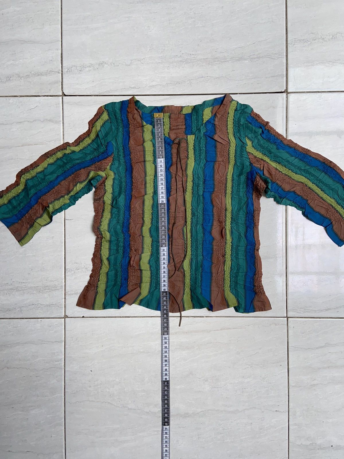 Designer PEPLUM By YOSHIKI HISHINUMA Blouse Size XS / US 0-2 / IT 36-38 - 15 Thumbnail