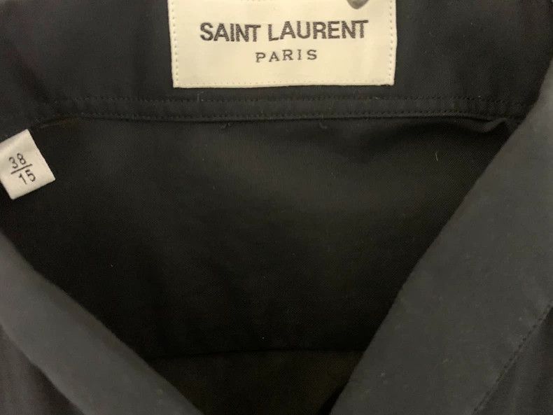 Saint Laurent Paris Saint Laurent Paris Saint Laurent Black Sheer Henley Shirt Size US M / EU 48-50 / 2 - 3 Thumbnail