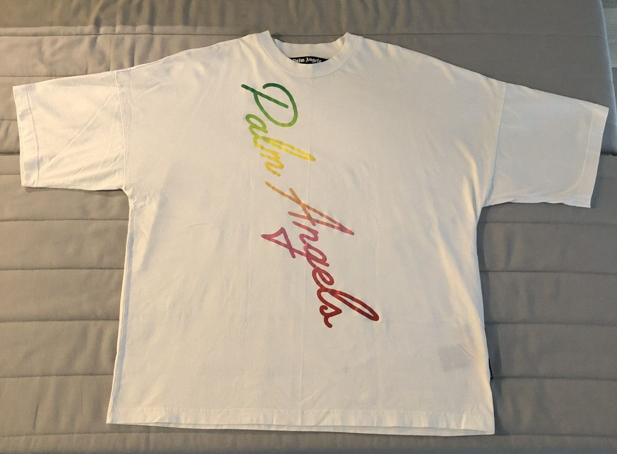 Palm Angels Palm Angels Miami Logo Loose Tee Size US XL / EU 56 / 4 - 1 Thumbnail