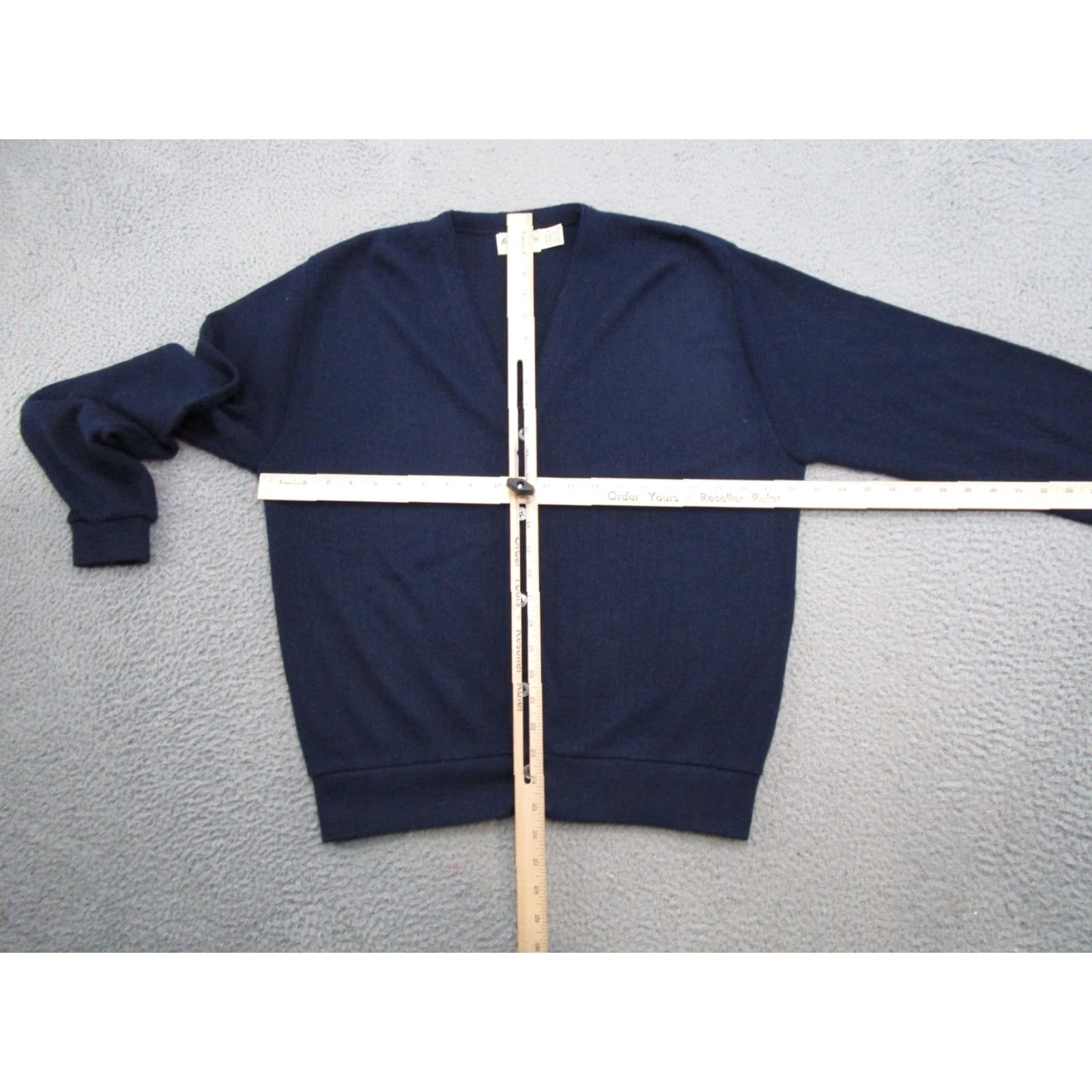 Sears VTG 80s 90s Sears Mens Navy Blue Cardigan Sweater XL Size (Adults) Golf Read Size US XL / EU 56 / 4 - 3 Thumbnail